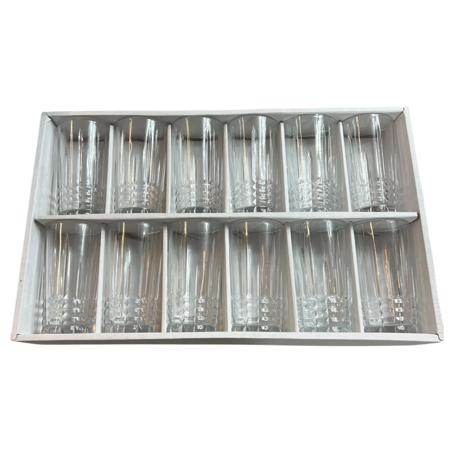 Set de Vasos de Cristal Tallado — 12 Piezas de Estilo y Resistencia - Image 3