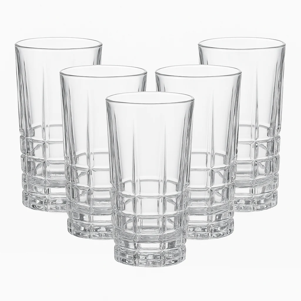 Set de Vasos de Cristal Tallado Diamond 12 Piezas - Image 4