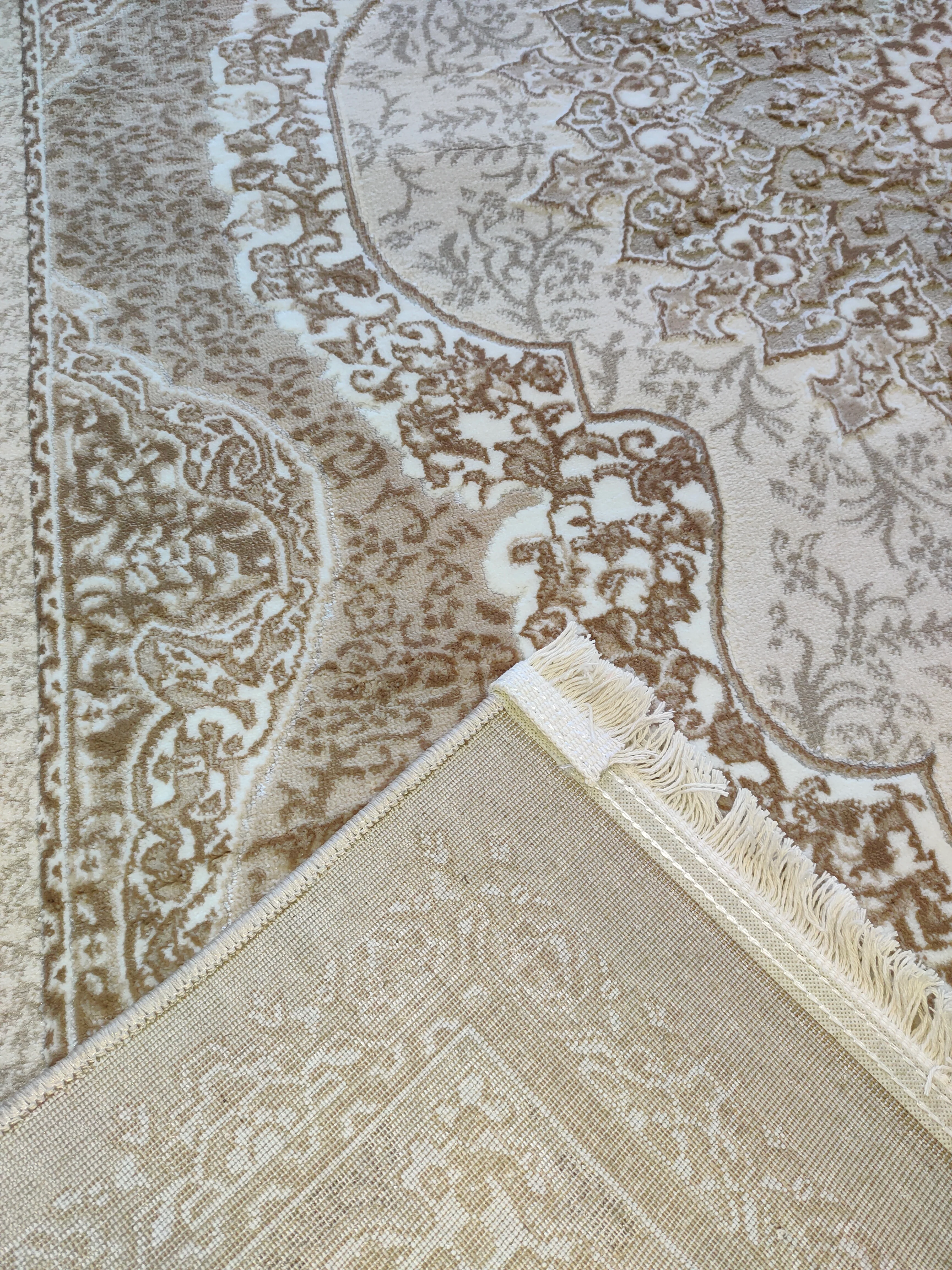 Alfombra Diseño Rabatia Beig con Detalles en Beig – Suavidad y Elegancia Árabe - Image 6