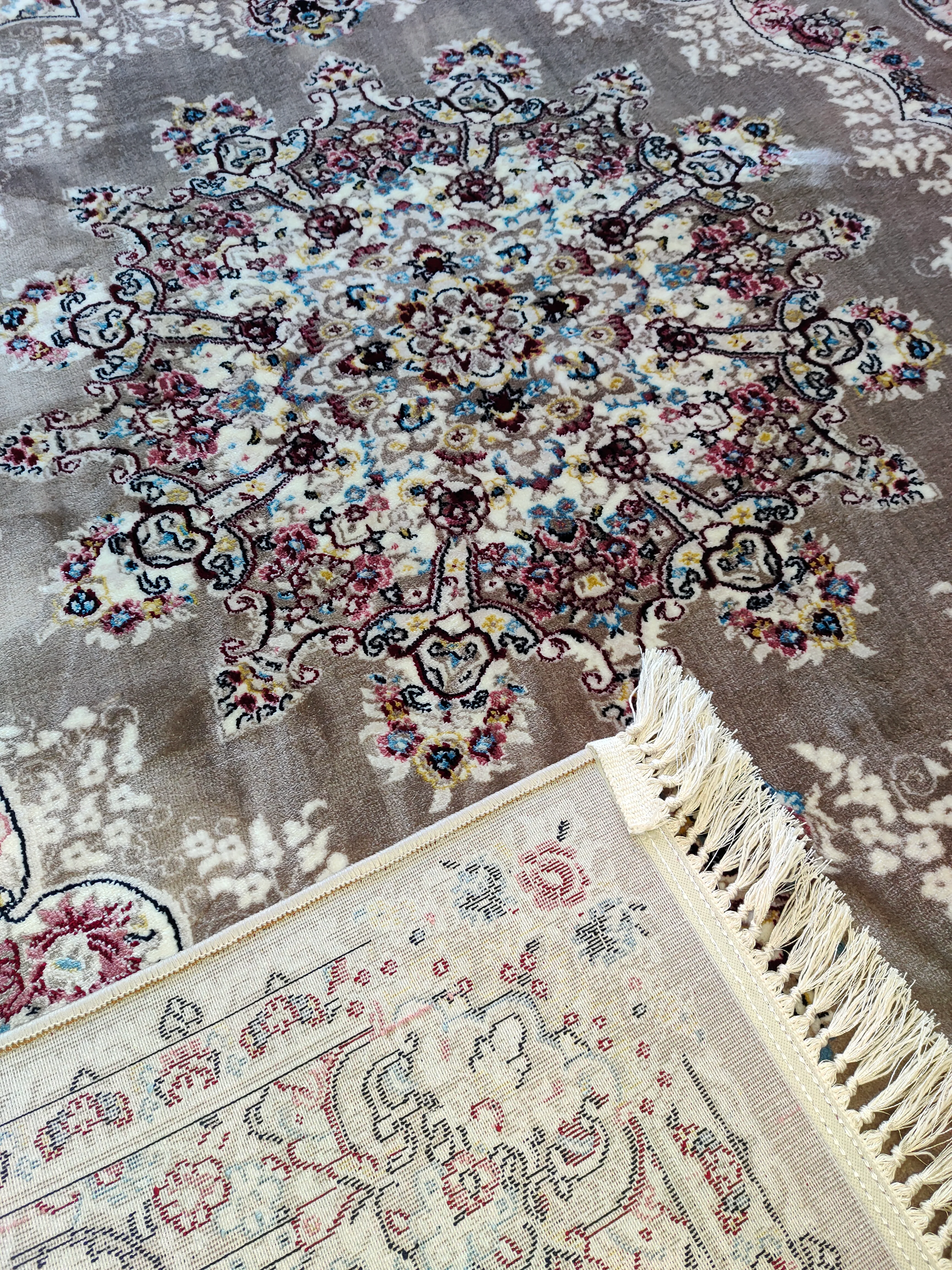 Alfombra Diseño Turca Marrón con Detalles en Marrón – Estilo Tradicional Turco - Image 6