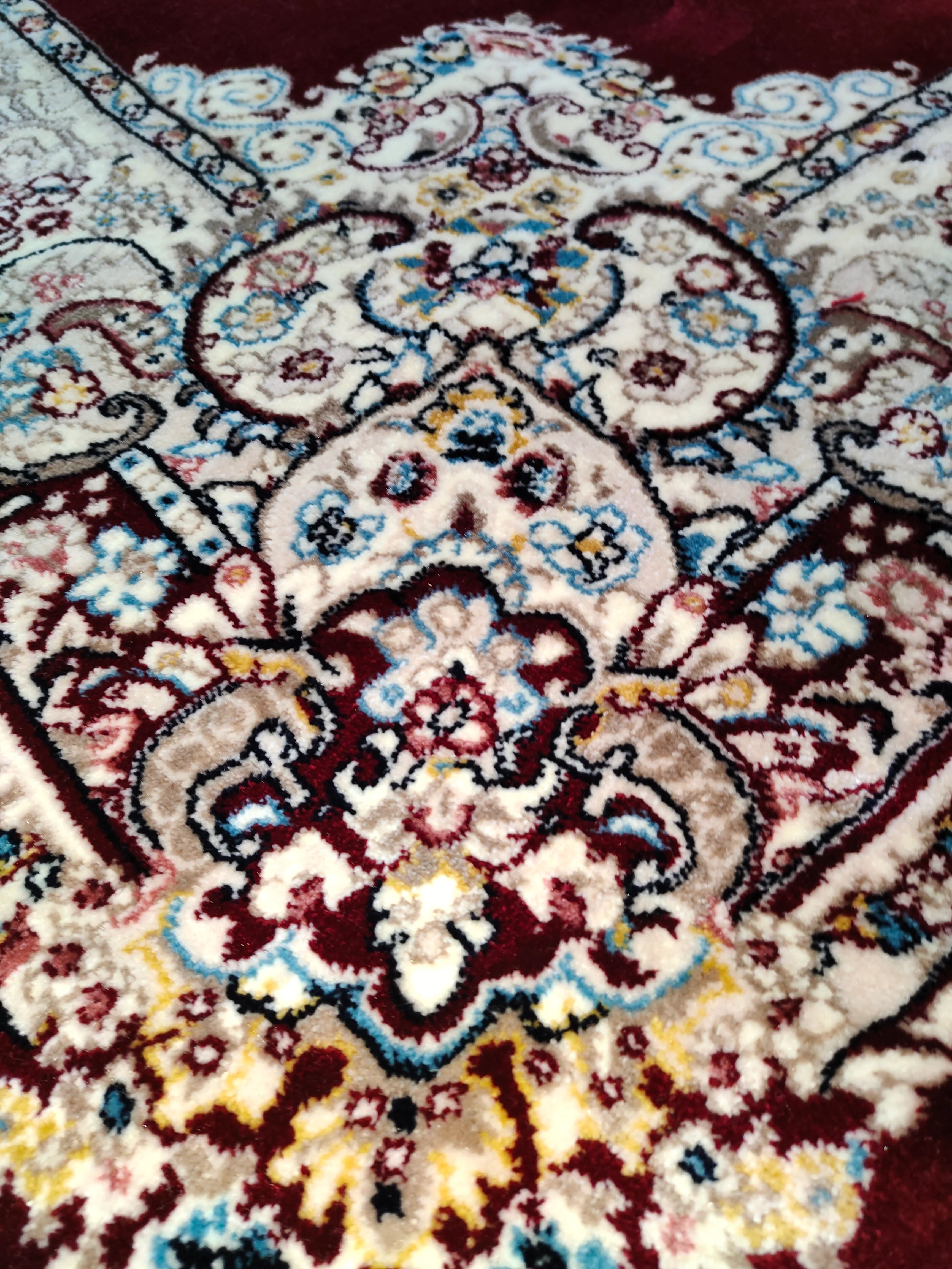 Alfombra Diseño Turca Roja con Detalles en Rojo – Fabricada en Turquía, Estilo Clásico Oriental - Image 4
