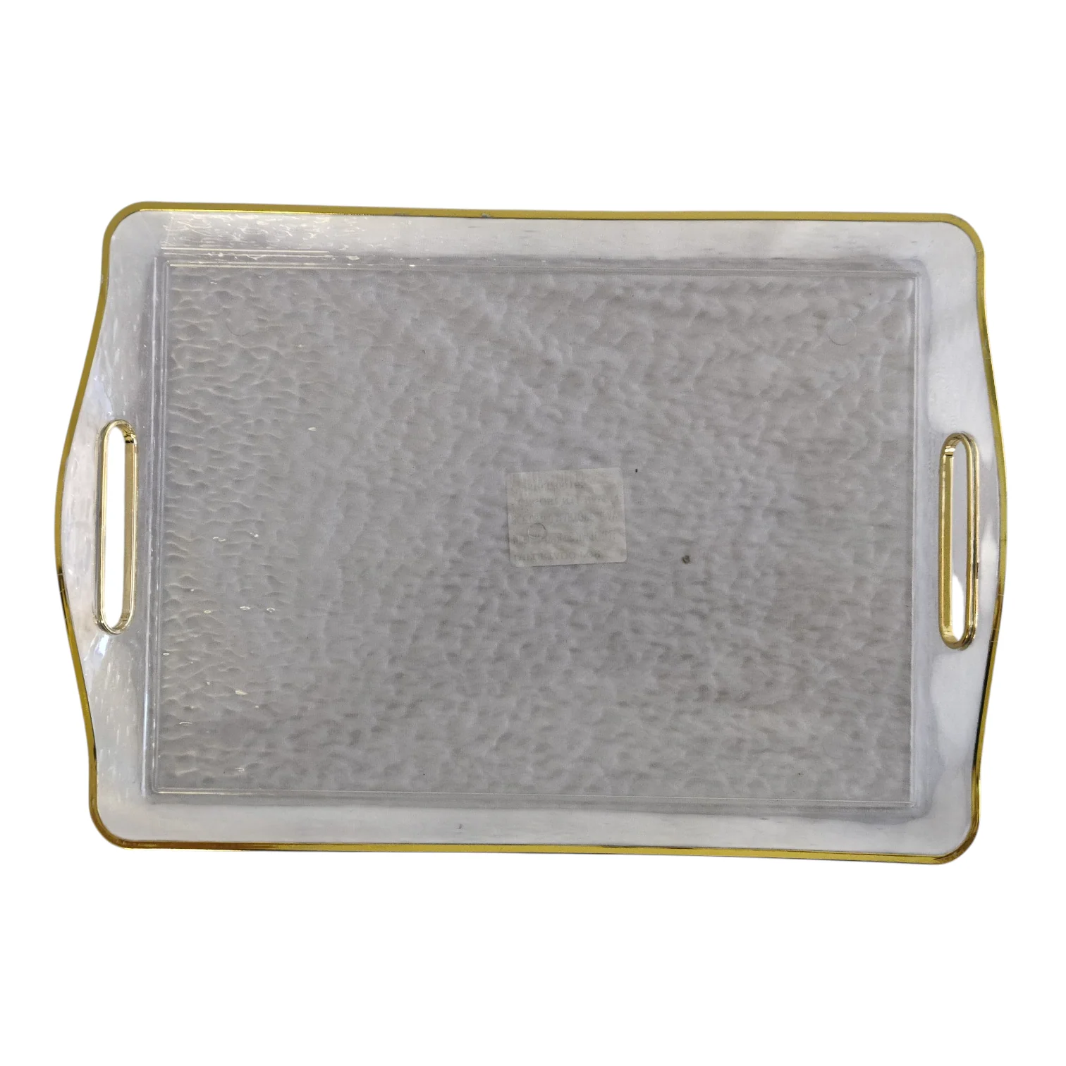 ✨ Bandeja Rectangular Transparente con Borde Dorado — Elegancia y Versatilidad 🌟 - Image 2