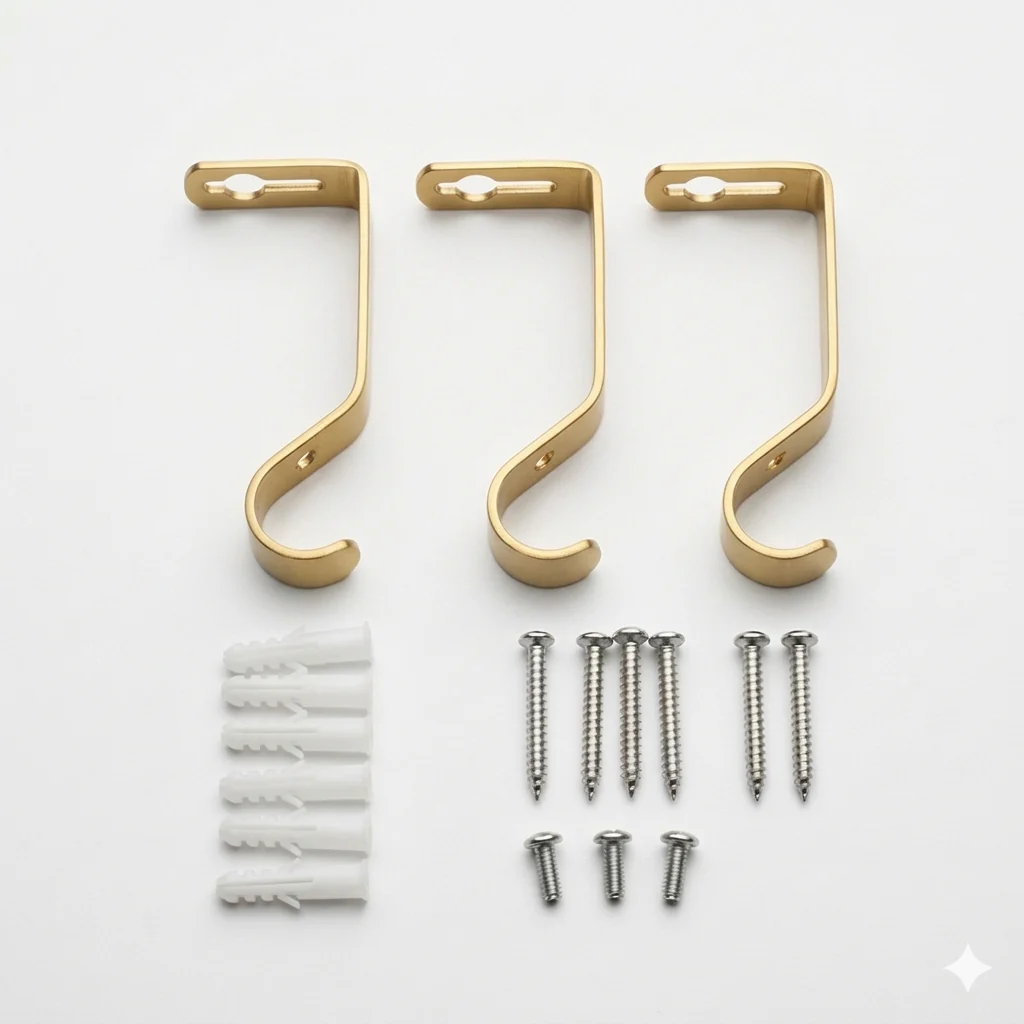 Barra de Cortina Extensible 160-310 cm con Remate Decorativo Cristal Facetado – Dorado ✨ - Image 3