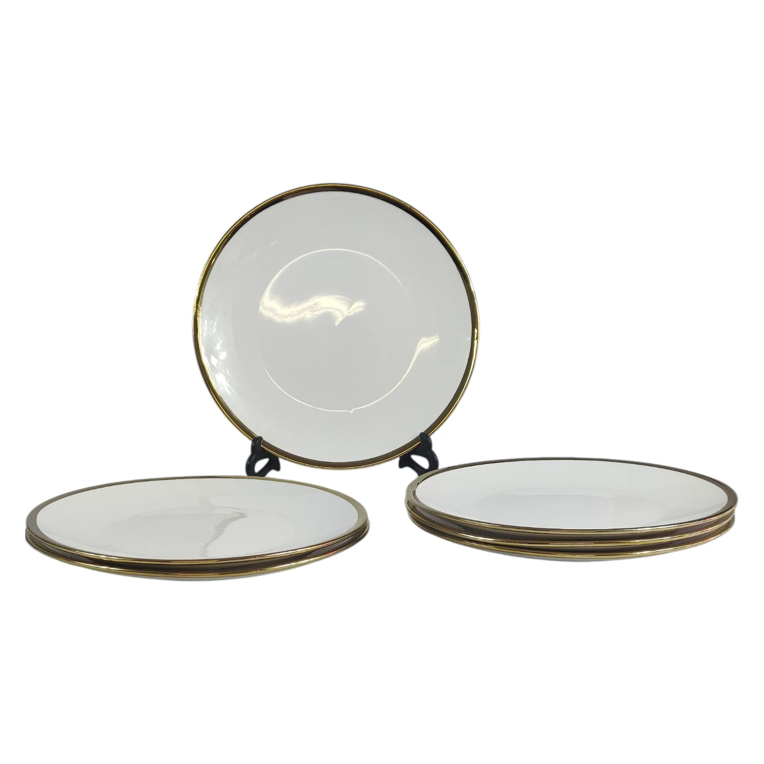 Juego de Vajilla de 24 Piezas con Borde Dorado – Elegancia Clásica para 6 Personas - Image 3