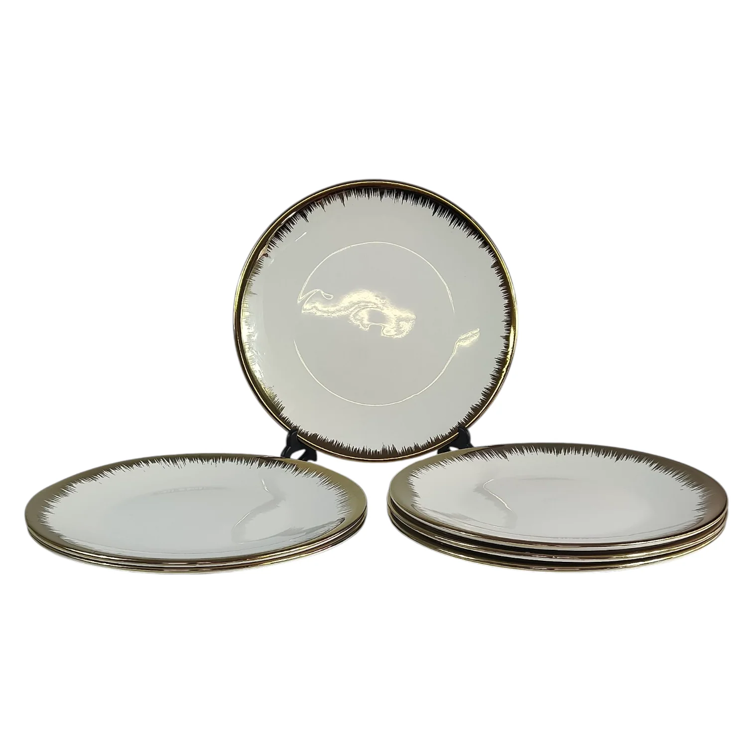 ✨ Set de Vajilla de 24 Piezas con Borde Dorado ✨ - Image 3