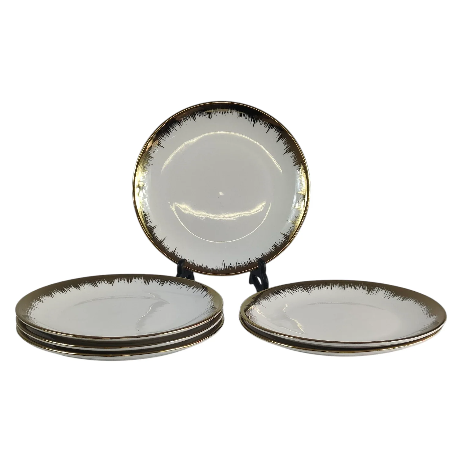 ✨ Set de Vajilla de 24 Piezas con Borde Dorado ✨ - Image 4