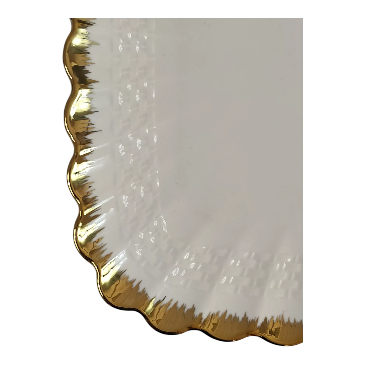 🍽️ Set de 6 Platos Cuadrados con Borde Dorado 30,5cm x 30,5cm – Elegancia en Tu Mesa - Image 4