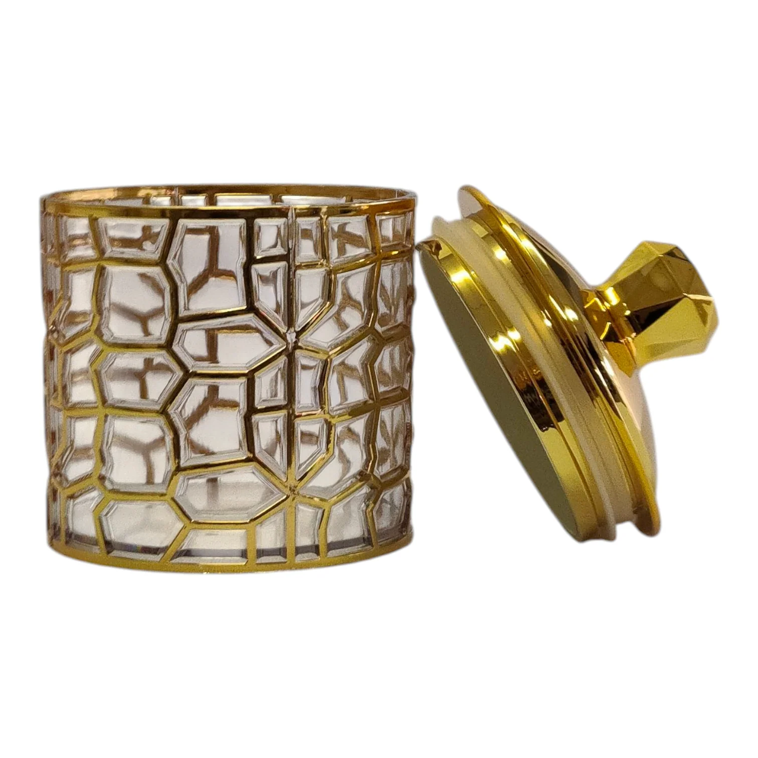 ✨ Set de 3 Botes de Plástico con Diseño Árabe y Tapa Dorada — Elegancia y Funcionalidad 💎 - Image 3