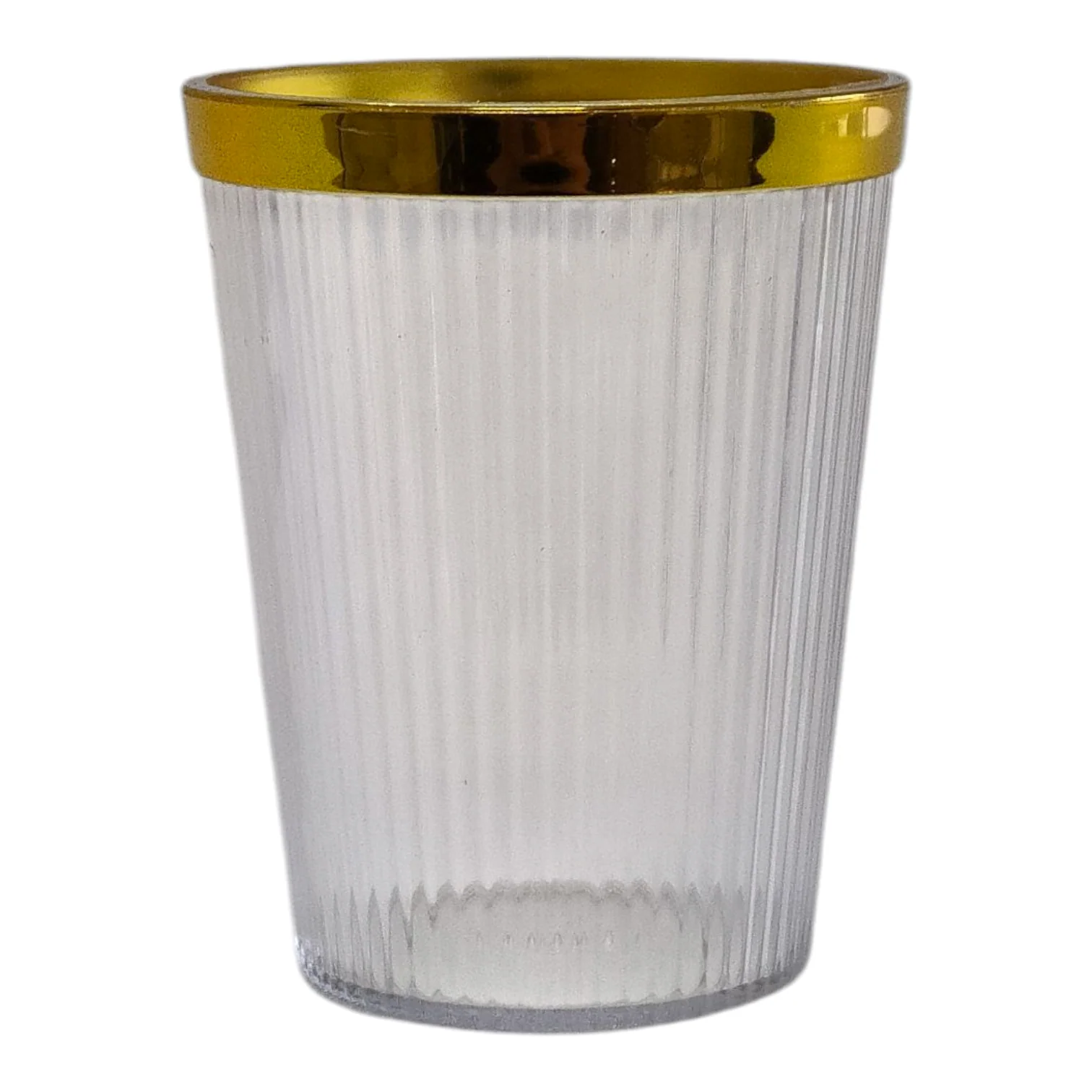 🥂 Set de Jarra con 4 Vasos de Plástico Transparente con Borde Dorado — Estilo y Comodidad ✨ - Image 6