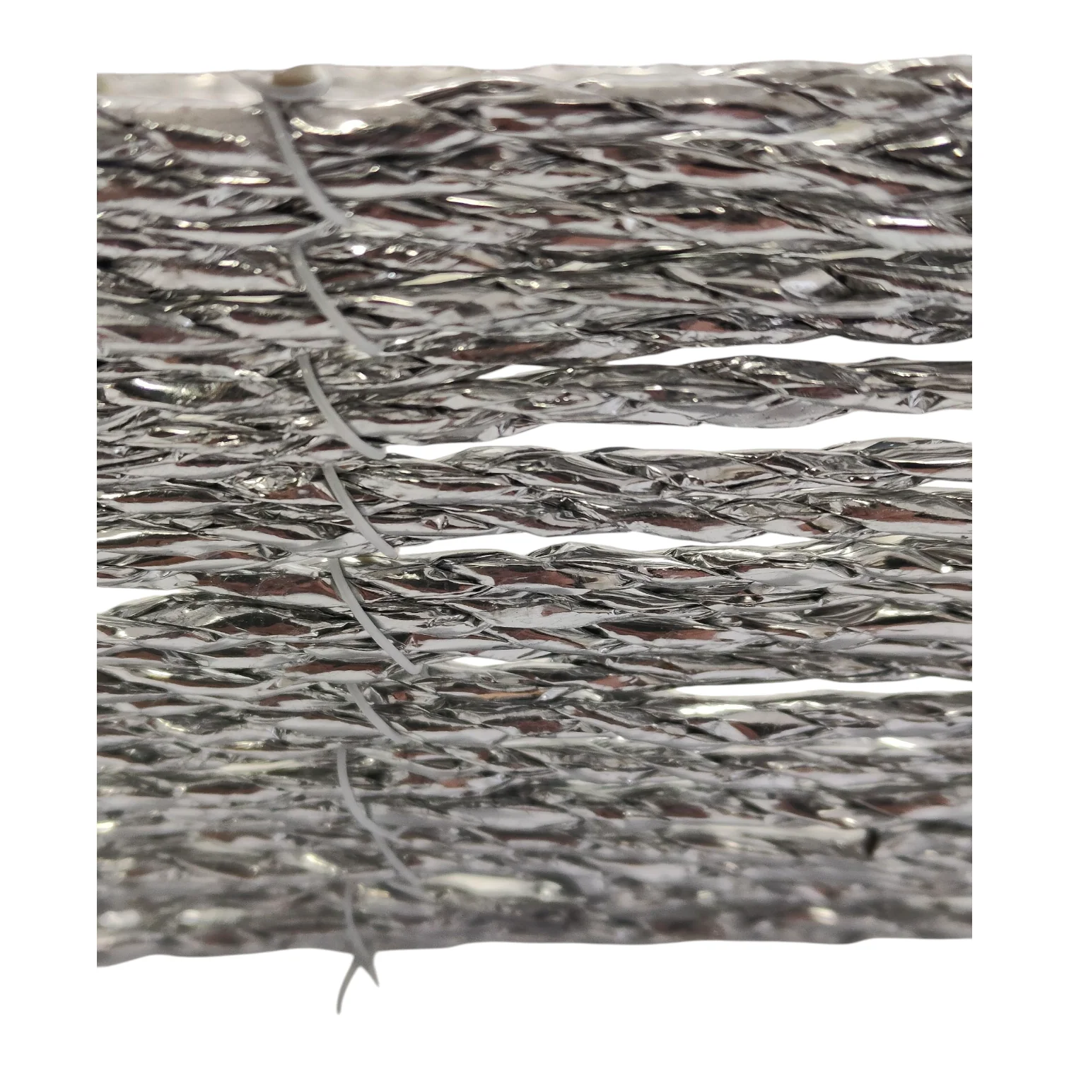 Cesta Organizadora Tejida con Asas — Rectangular Plata/Beige - Image 3
