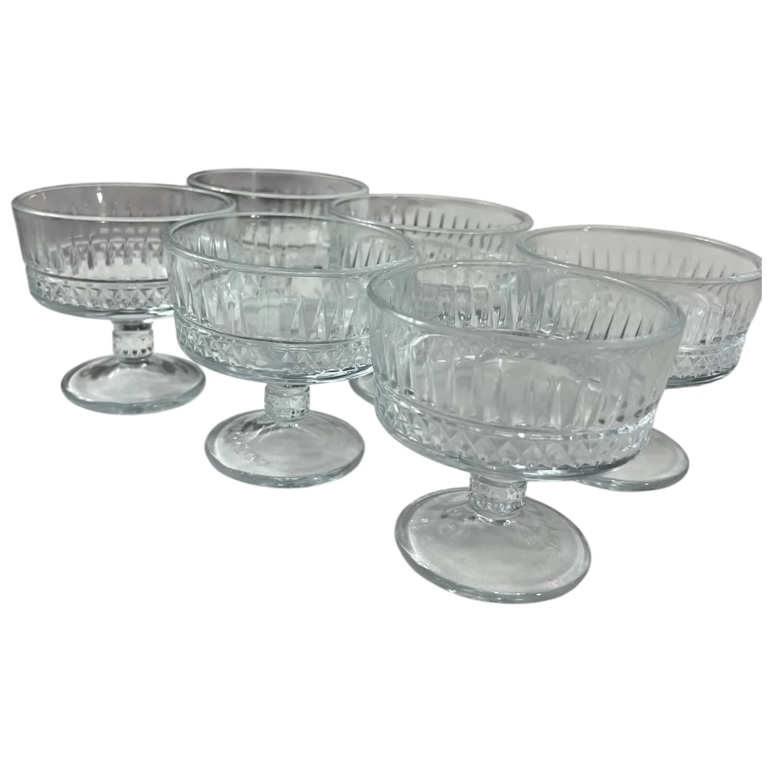 🍸 Set de 6 copas de cristal grabado para postre — elegancia y tradición en cada detalle - Image 4