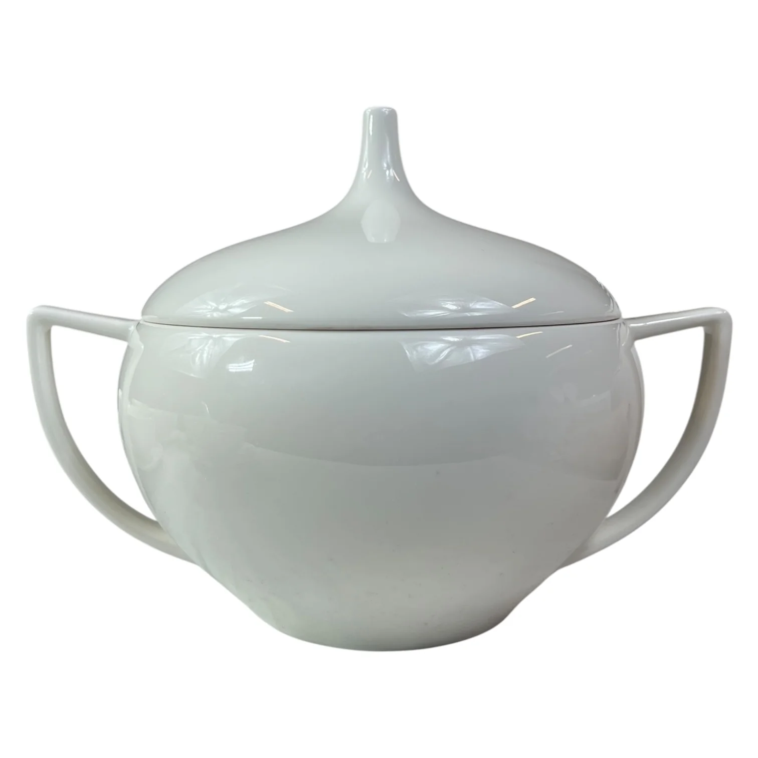 Set de Sopa 15 Piezas KADIRELLI – Vajilla Blanca Minimalista con Tapa Alta y Cucharón - Image 3