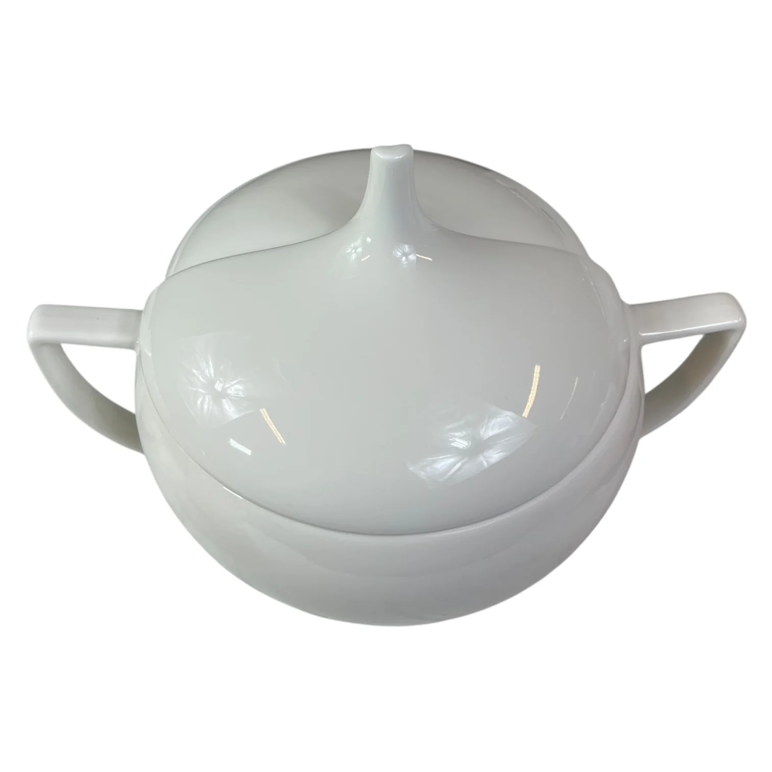 Set de Sopa 15 Piezas KADIRELLI – Vajilla Blanca Minimalista con Tapa Alta y Cucharón - Image 4