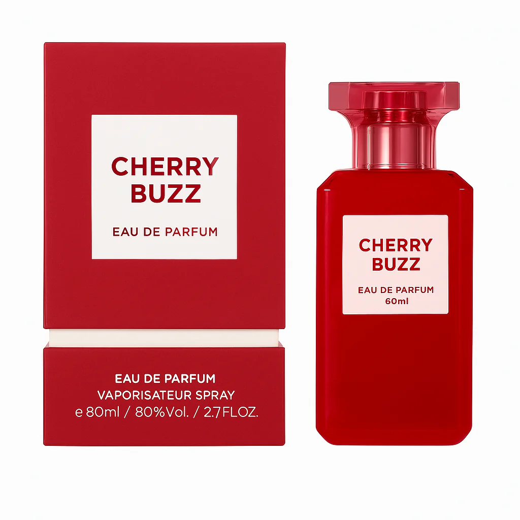 Cherry Buzz Eau de Parfum 80ml – Perfume Dulce y Atractivo con Toques de Cereza y Vainilla