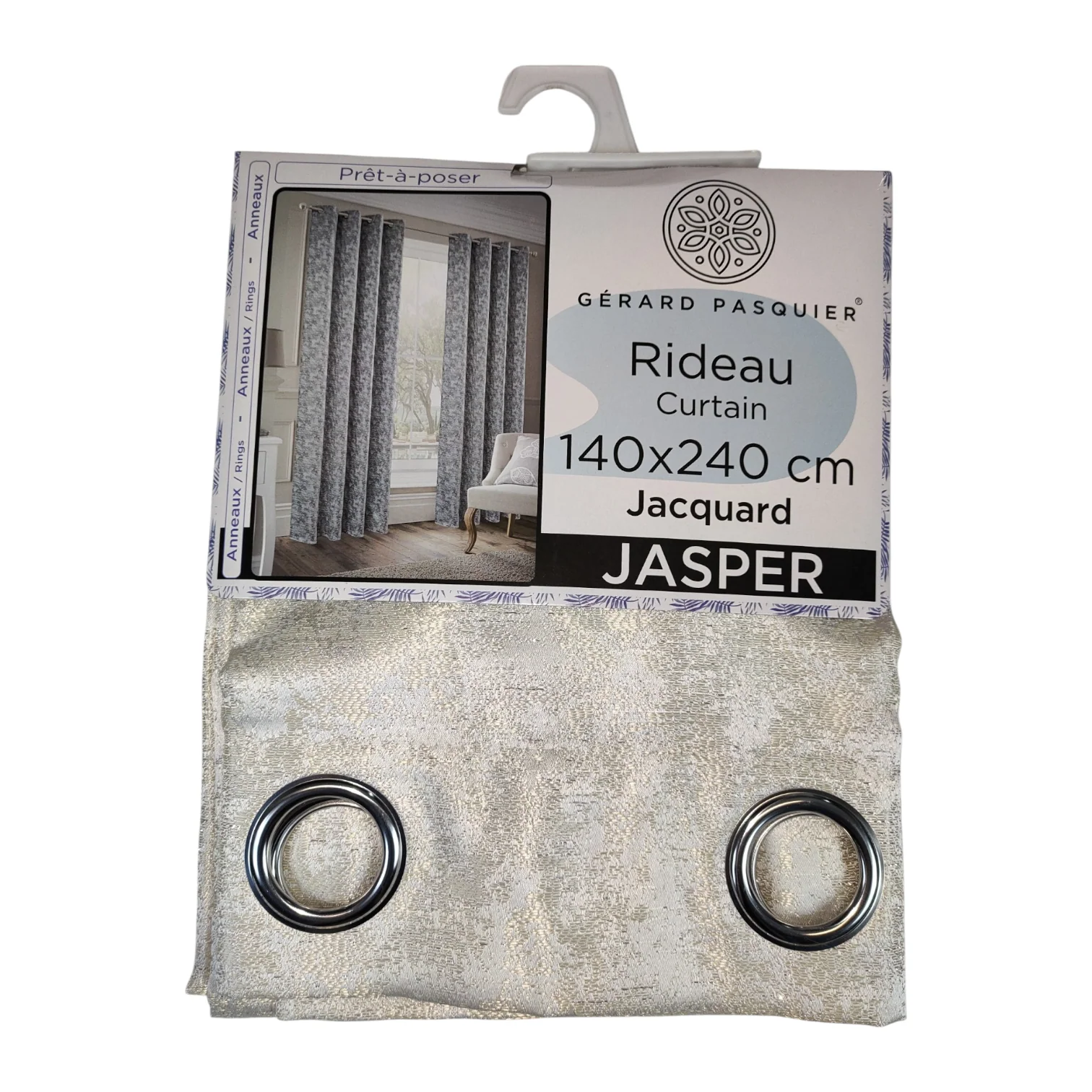 CORTINA MODELO JASPER 140 X 240 CM - COLOR BEIGE - Image 2