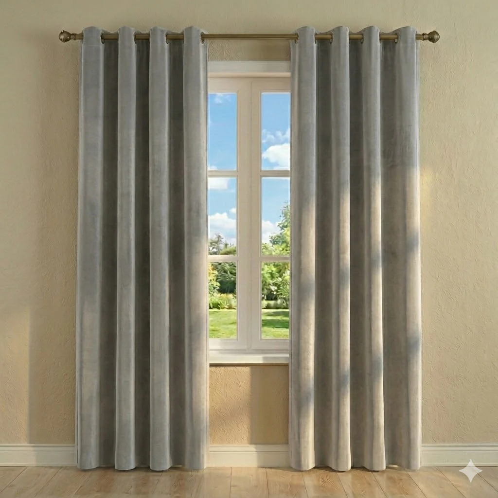 CORTINA OCULTANTE MODELO CRYSTAL 140 x 240 CM – COLOR PLATA