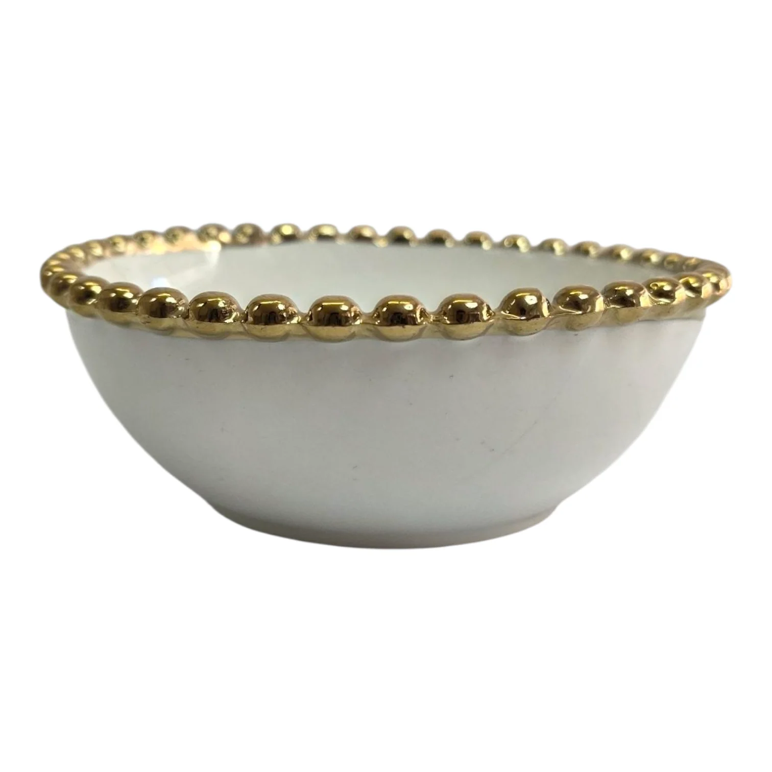 🟡Cuenco Blanco con Borde Dorado Ø 12,5cm – Elegancia Clásica para Tu Mesa - Image 2
