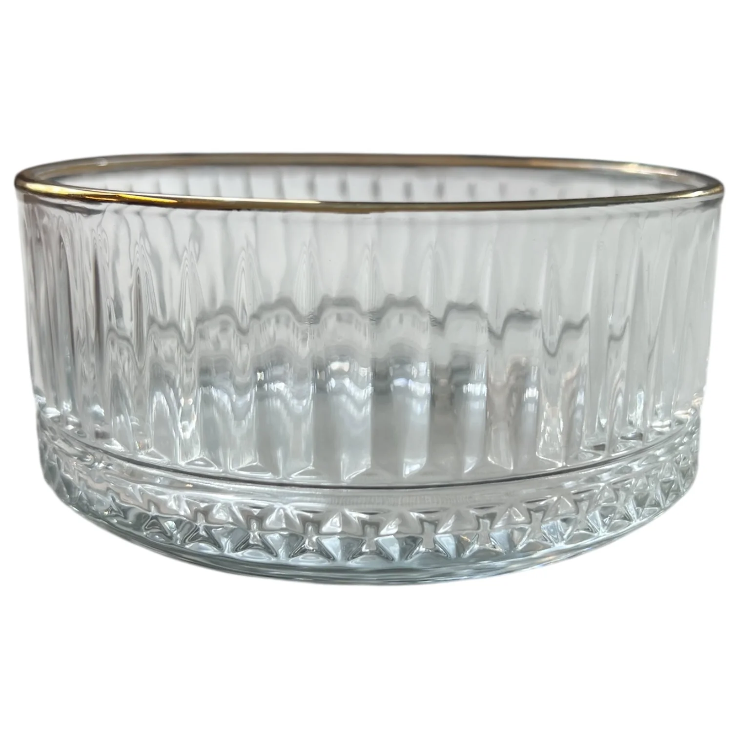 🌟Cuenco de cristal grabado con filo dorado — Alta calidad y distinción para tu mesa - Image 2