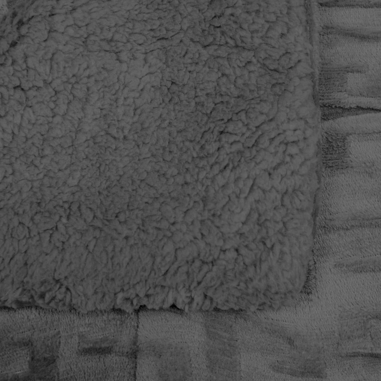 EDREDÓN BORREGO NÓRDICO MODELO ELEGANCE - COLOR GRIS - Image 4