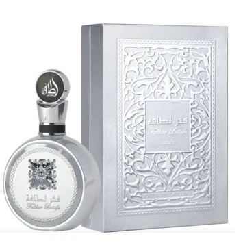 Fakhar Platinum – Lattafa (100 ml) · Perfume Árabe Masculino Fresco, Amaderado y Elegante - Image 3