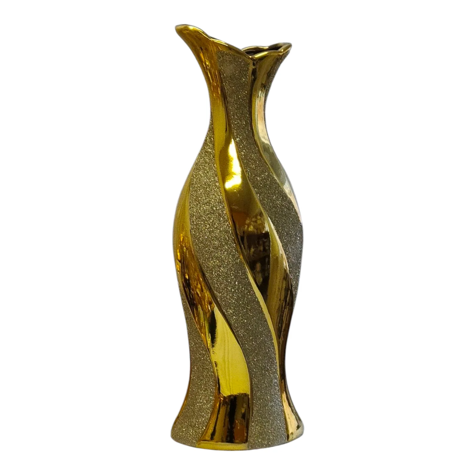 🏺 Jarrón Decorativo Dorado con Brillo – Elegancia y Estilo Moderno para el Hogar ✨ - Image 2