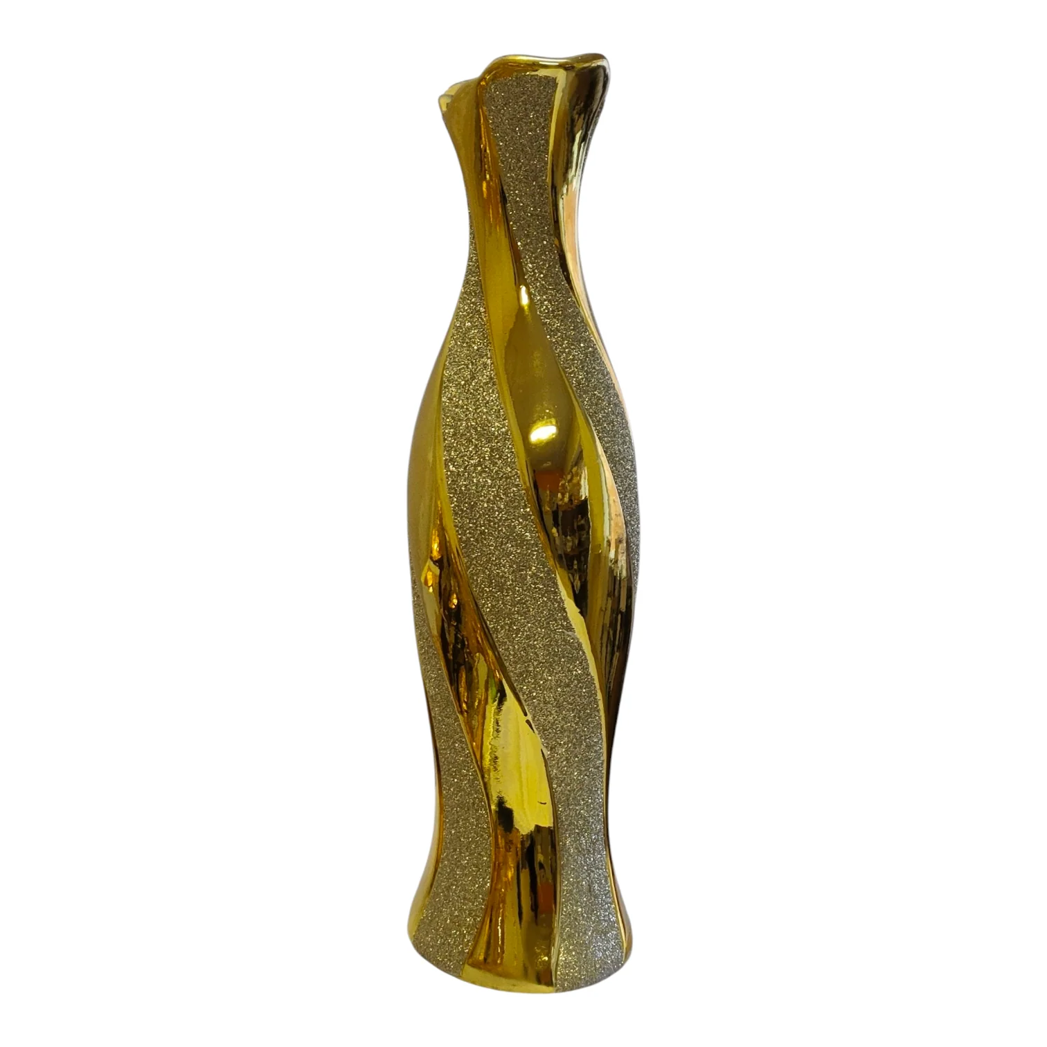 🏺 Jarrón Decorativo Dorado con Brillo – Elegancia y Estilo Moderno para el Hogar ✨ - Image 3