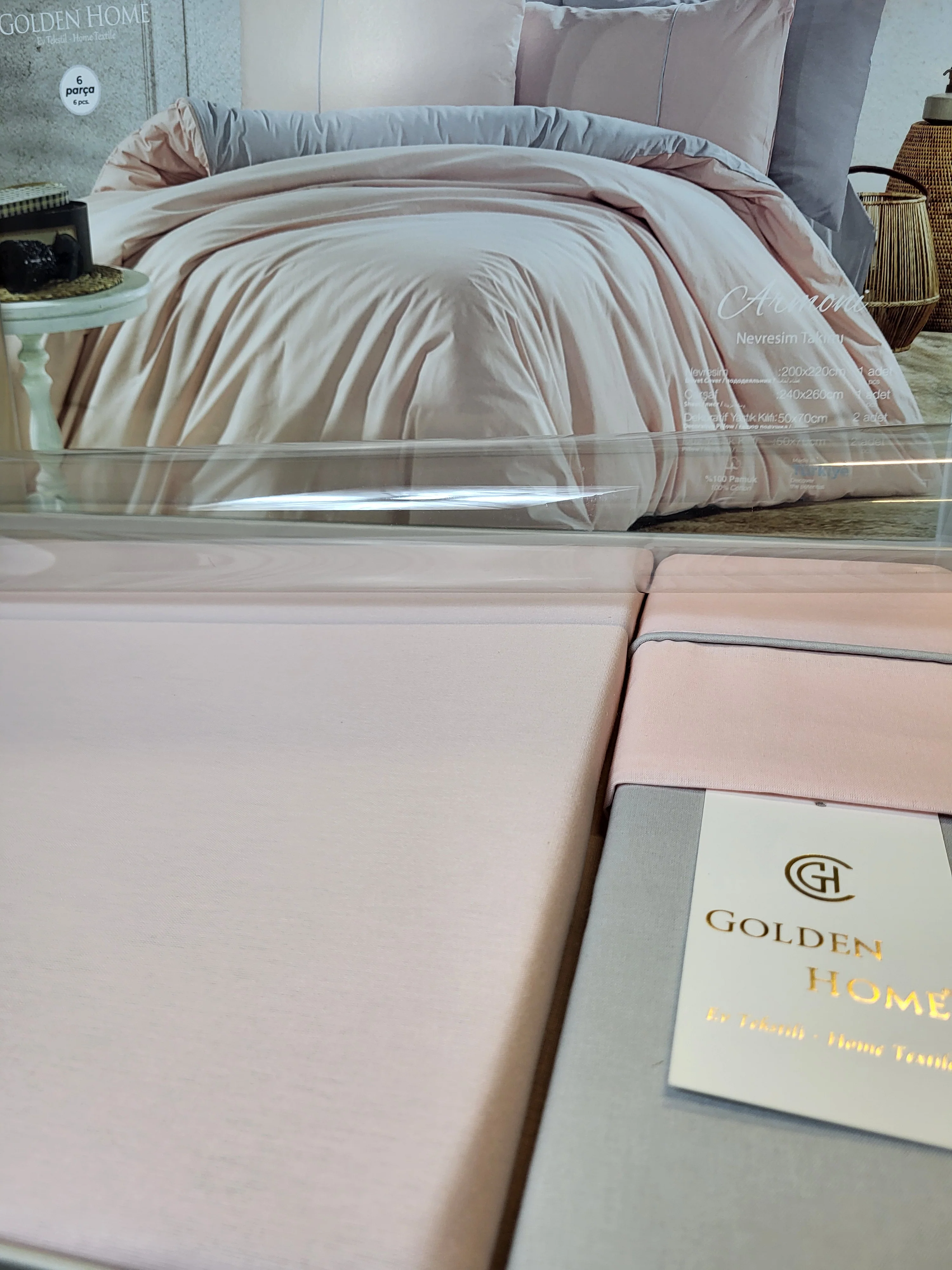 Juego de Cama "Armoni" – Suavidad y Elegancia en Algodón Premium - COLOR ROSA PASTEL - Image 5