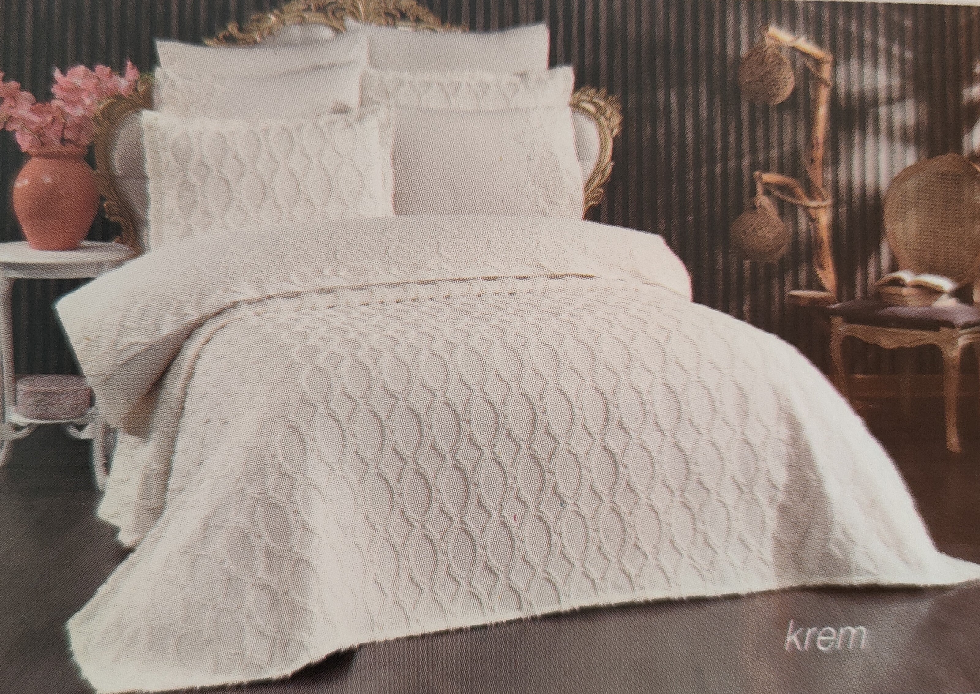 Juego de Cama Cher – Elegancia y Estilo para tu Dormitorio - COLOR CREMA - Image 4