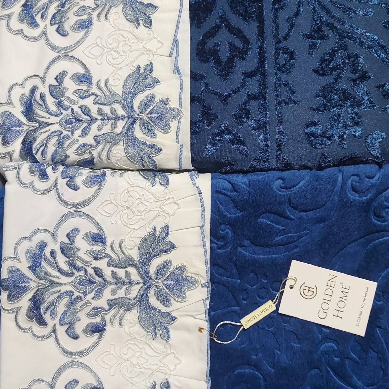 Juego de Cama para Ajuar "Gabriella" – Lujo y Distinción para tu Dormitorio - COLOR AZUL - Image 4