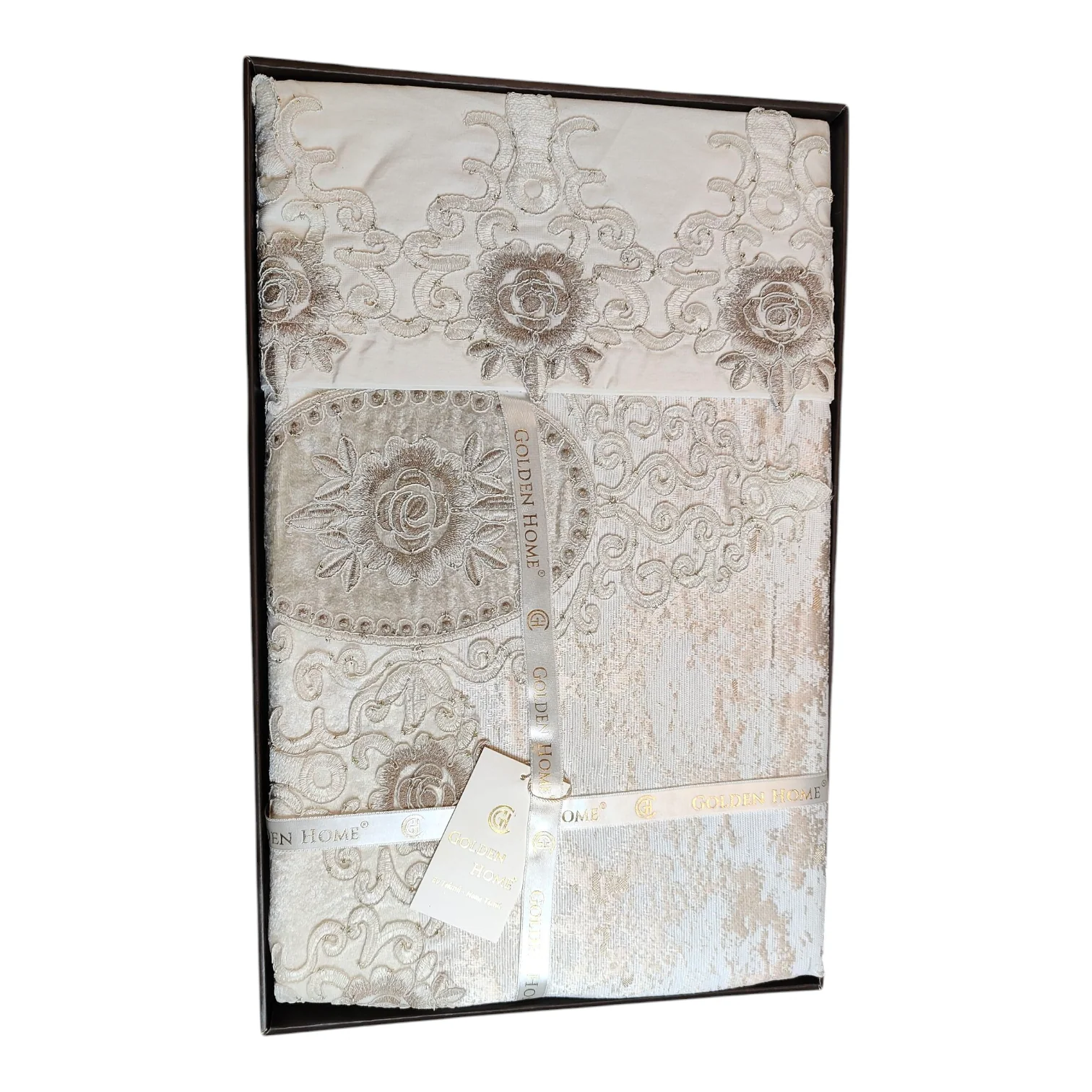 Juego de Cama para Novias "Clouds" – Elegancia y Diseño Clásico - COLOR CAPUCHINO - Image 6