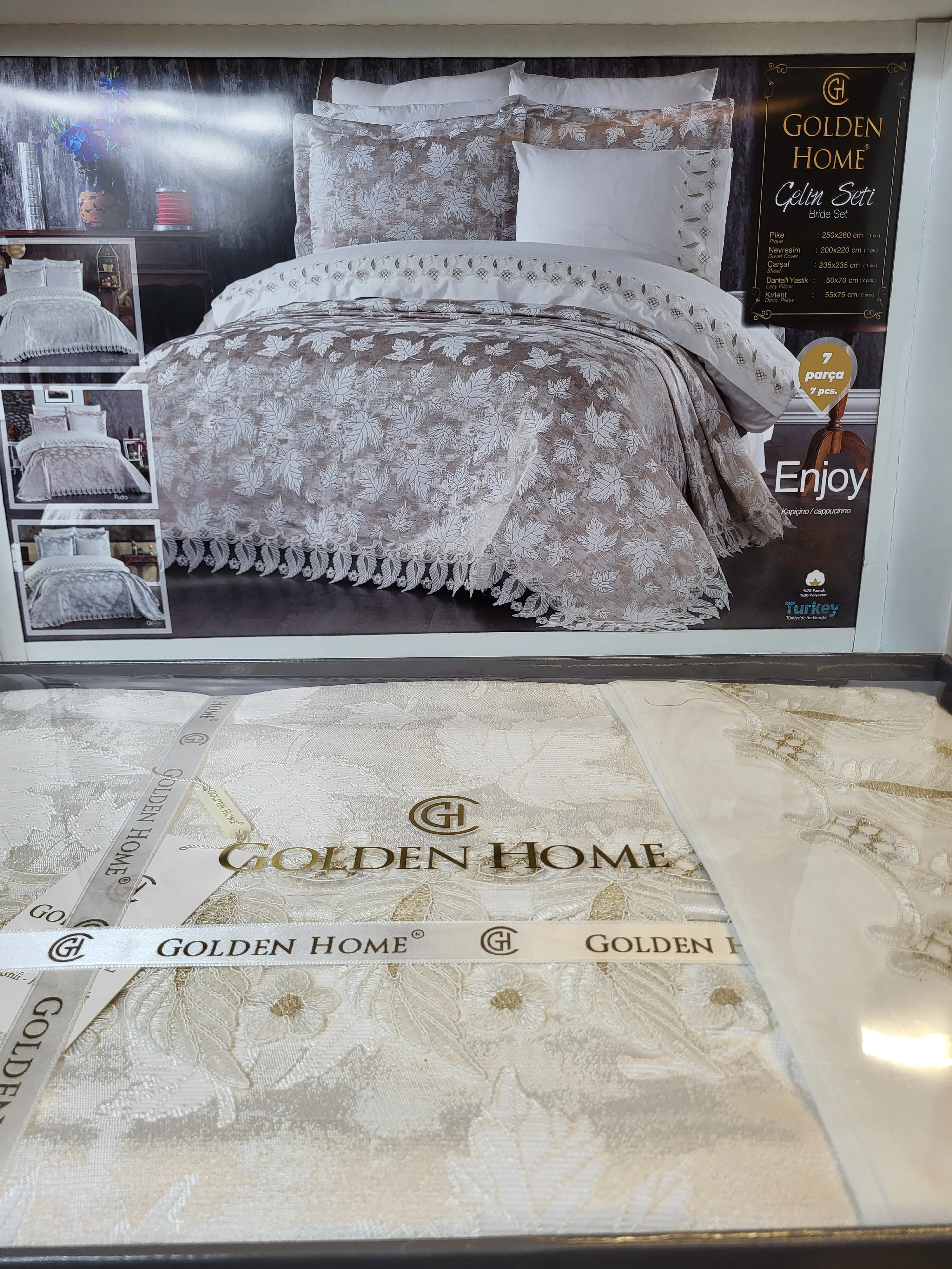 Juego de Cama para Novias "Enjoy" – Elegancia y Confort para un Dormitorio Sofisticado - COLOR CREMA - Image 4