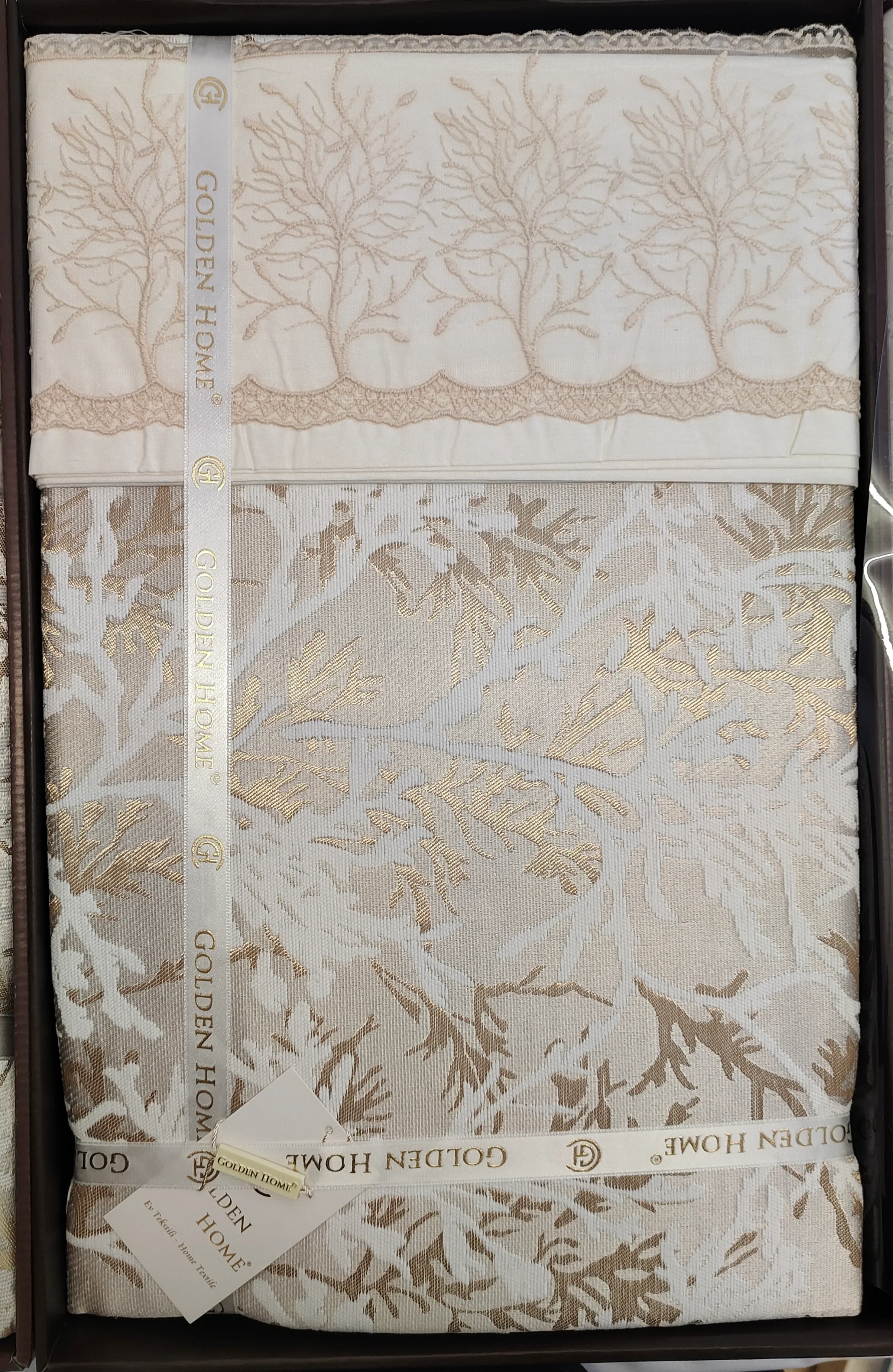 Juego de Cama para Ajuar "Torino" – Sofisticación Natural en tu Dormitorio - COLOR CAPUCHINO - Image 3