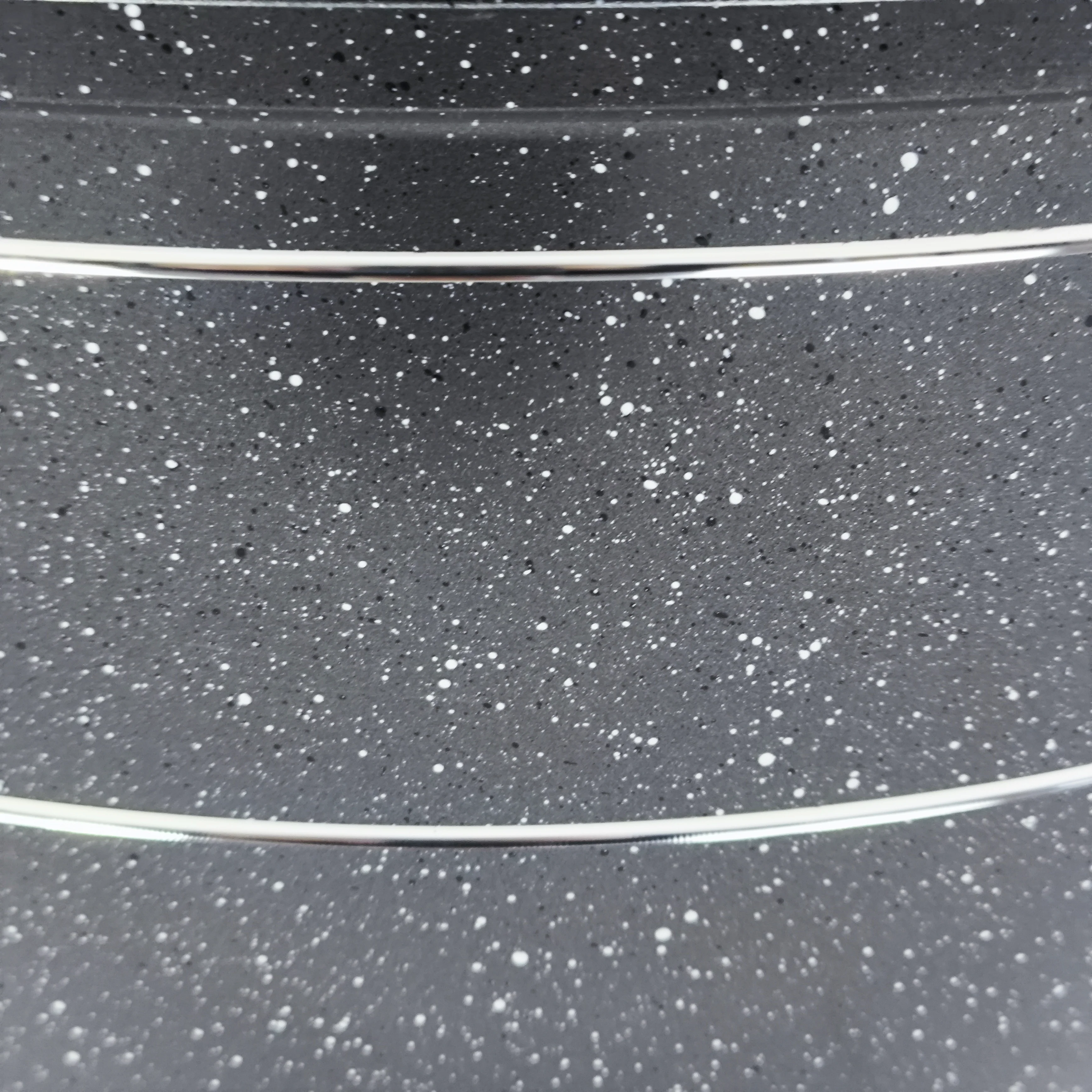 🖤 Batería de Cocina Antiadherente Premium 9 Piezas – Acabado Granito Negro con Tapas de Vidrio - Image 5