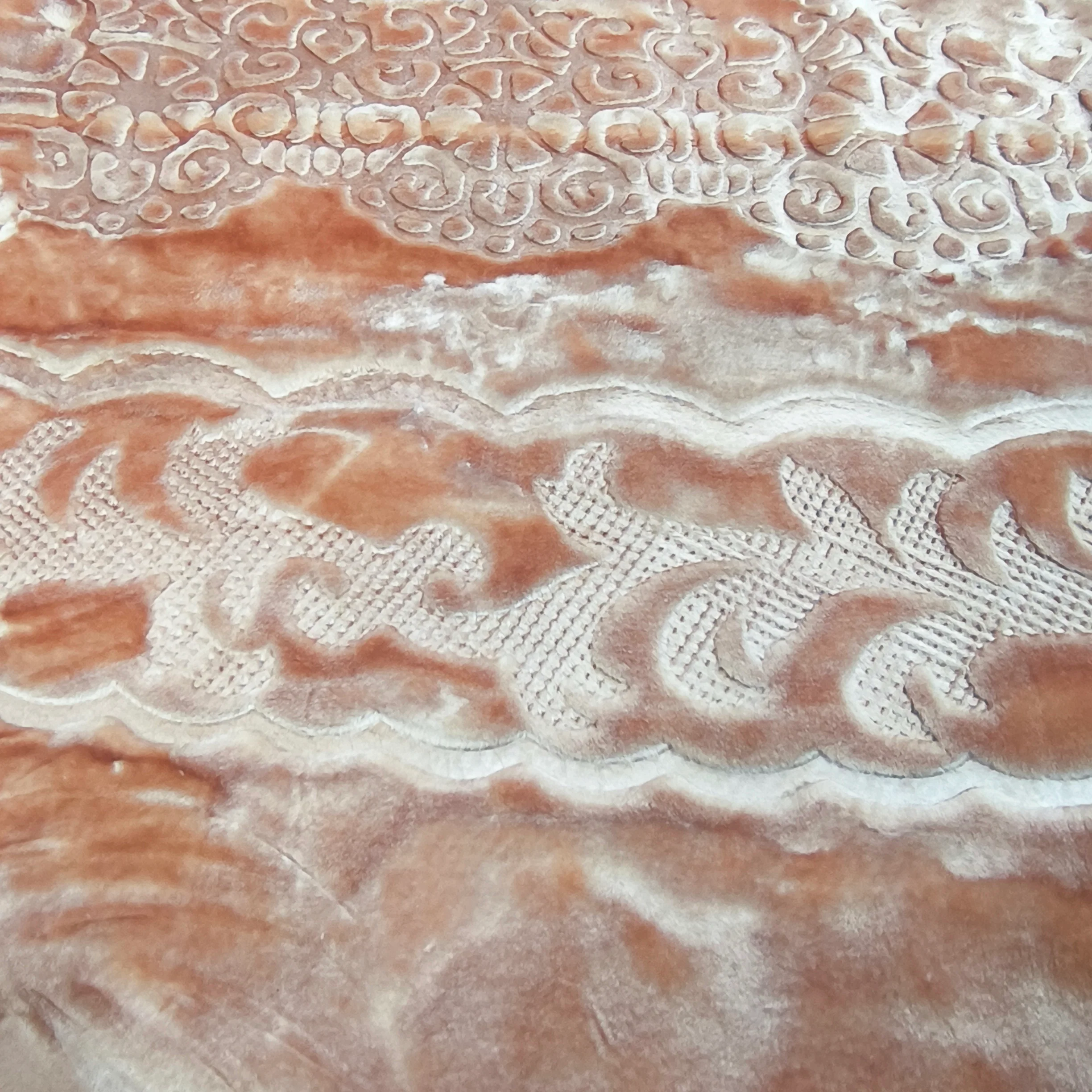 Manta de Felpa Color anaranjado - Extra Suave y Cálida para Invierno (200x230 cm, 4,5 kg) - Image 4