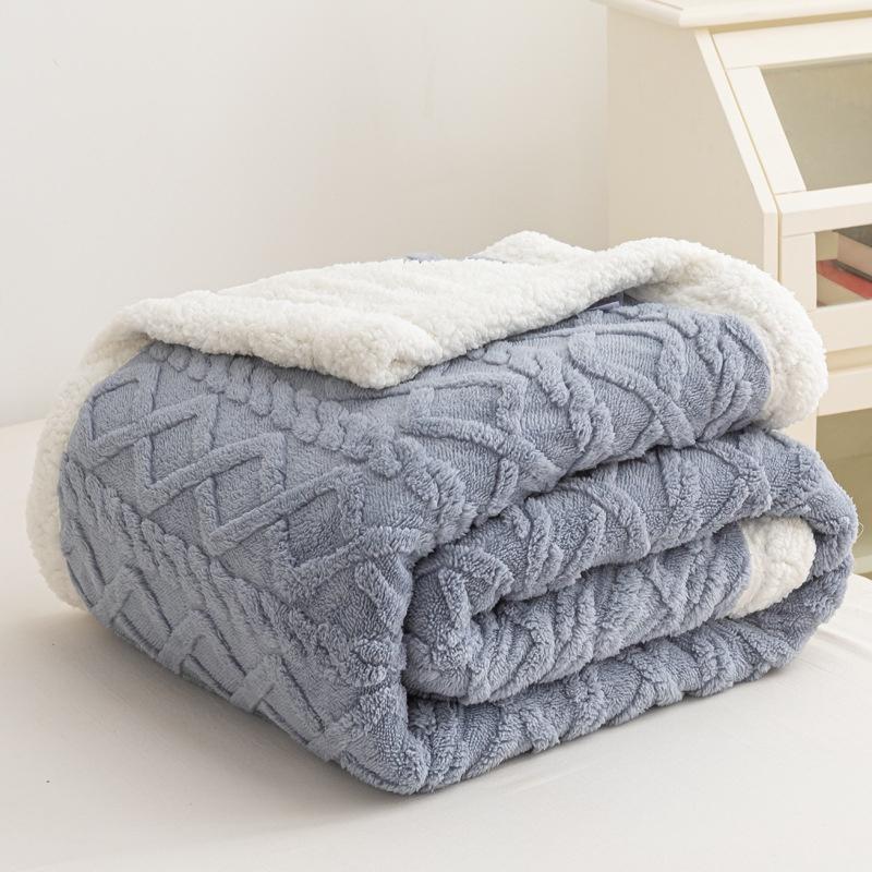 Manta Cama de Borrego 210x230 cm – Manta Doble Cara Franela y Sherpa, 100% Poliéster, Súper Suave y Muy Caliente para Invierno