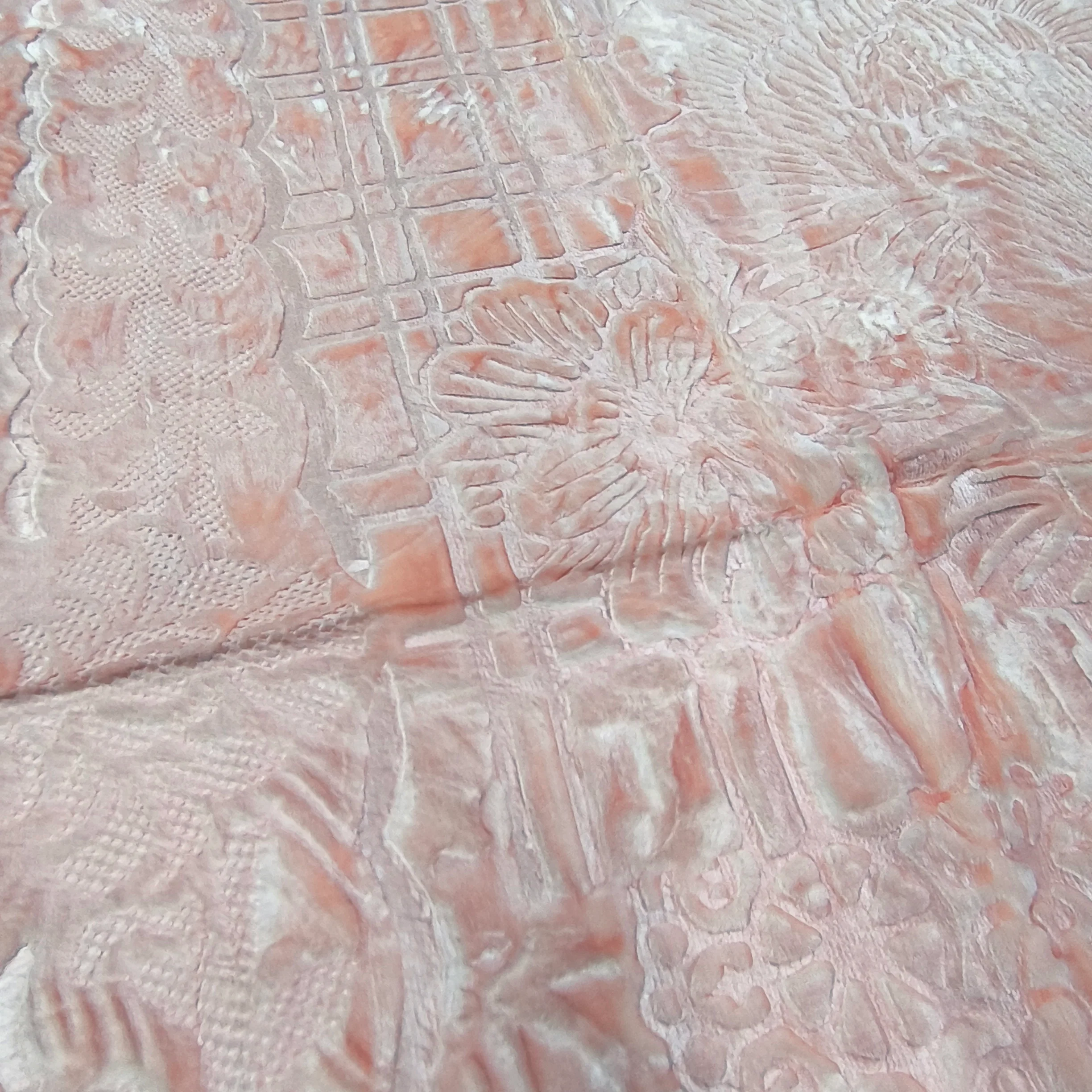 Manta de Felpa Color salmón - Extra Suave y Cálida para Invierno (200x230 cm, 4,5 kg) - Image 3