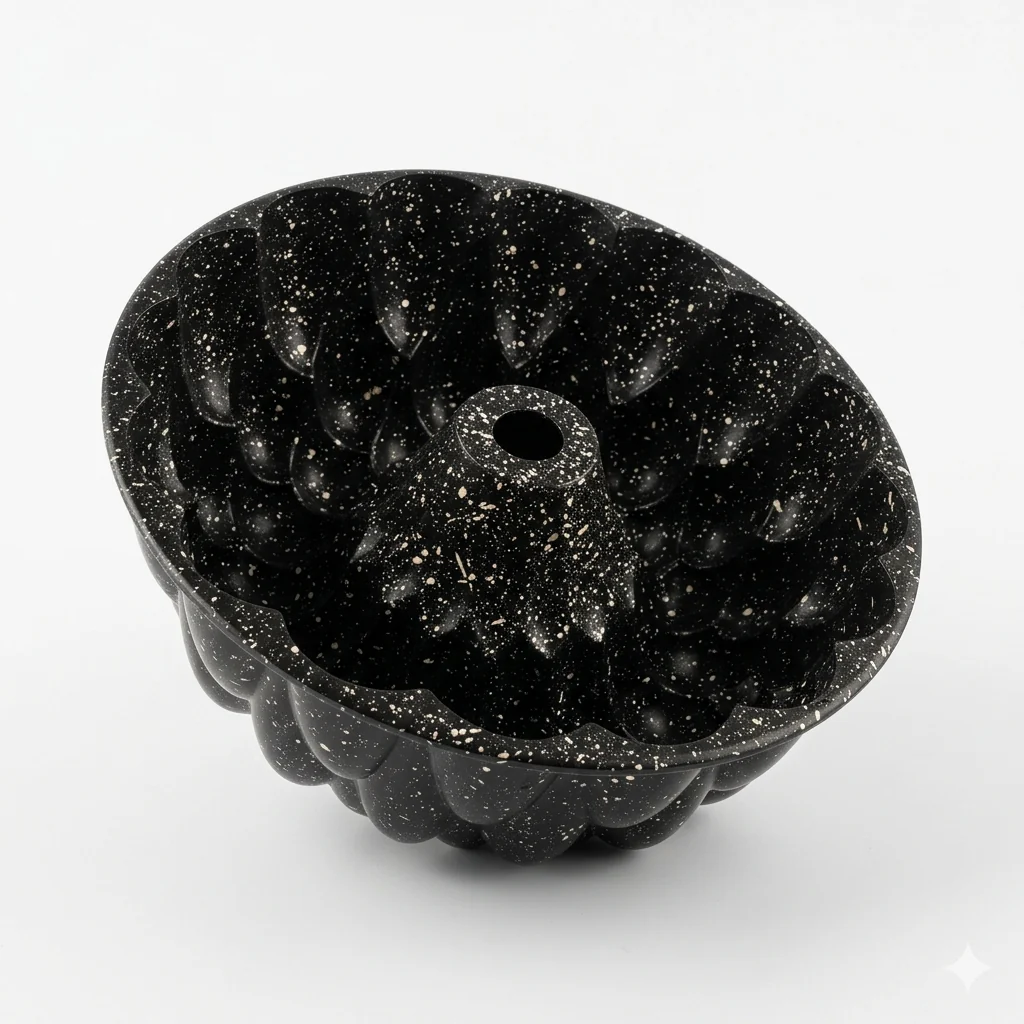 Molde  Antiadherente Negro Moteado — Para Bizcochos y Flanes - Image 2