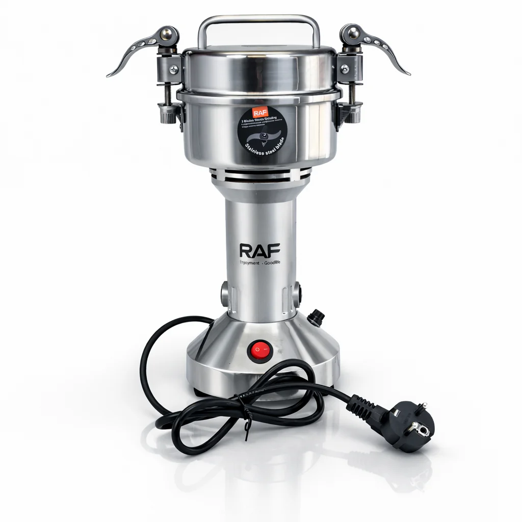 Molino Eléctrico Multifuncional RAF 1200W – Alta Velocidad para Café, Especias y Granos