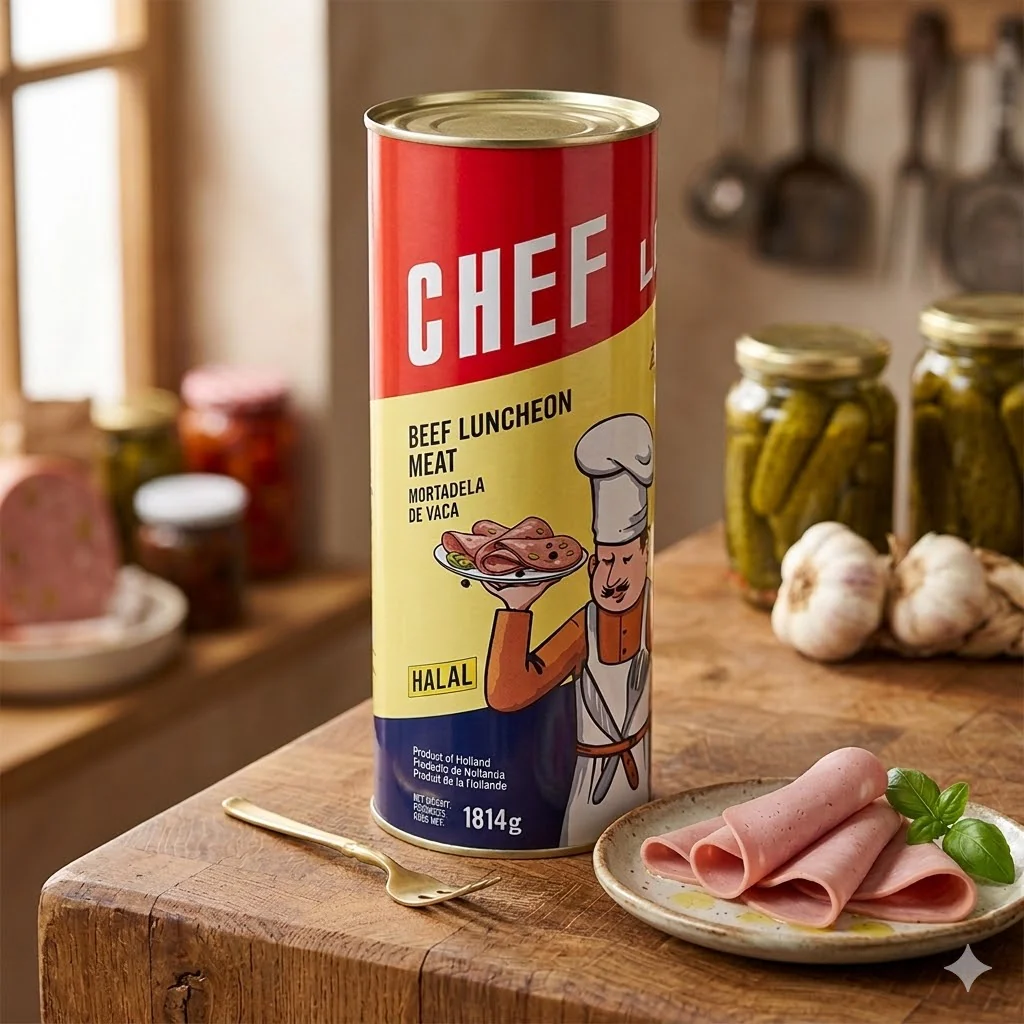 Mortadela de Vaca CHEF – Beef Luncheon Meat Halal (1814 g)