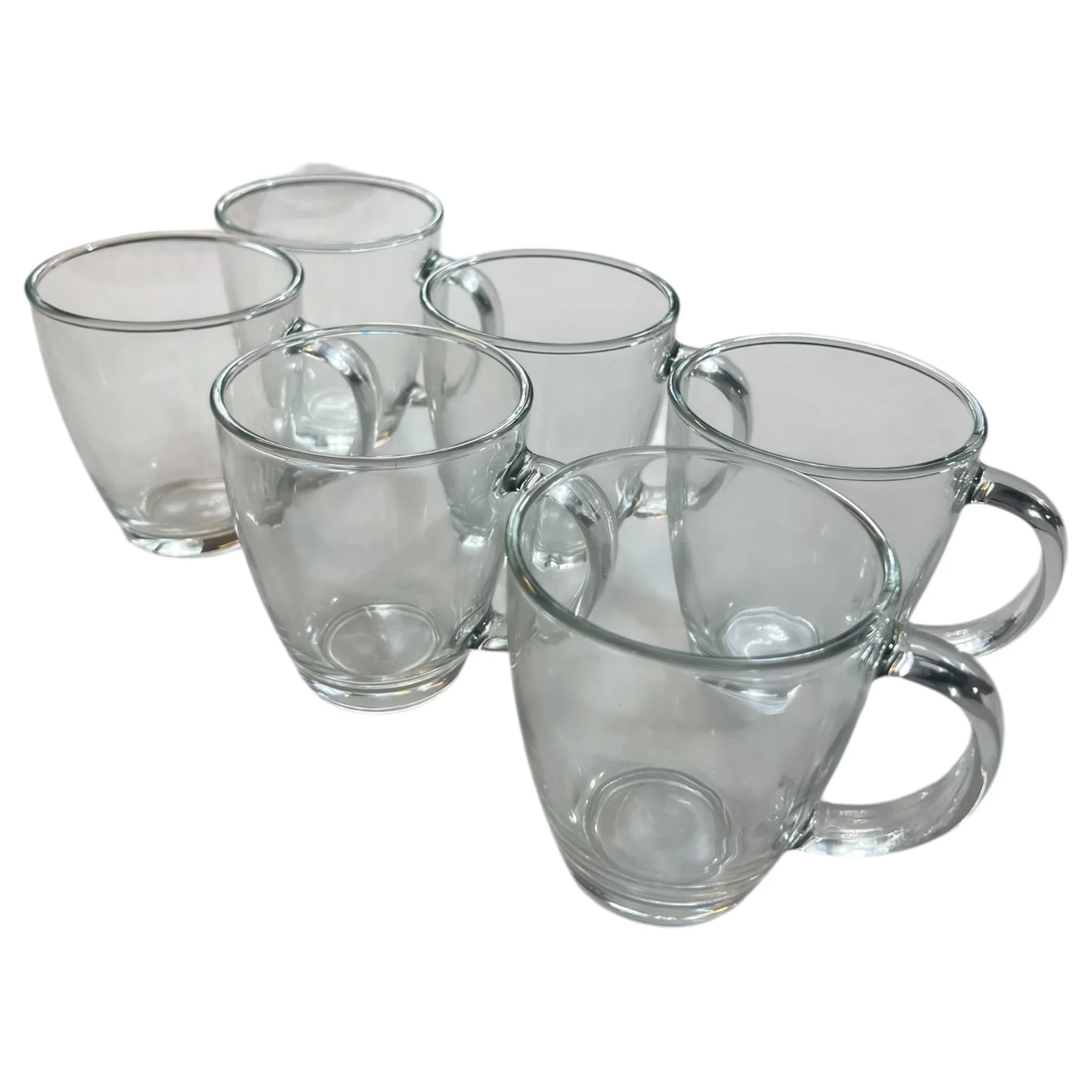 Set de 6 tazas de vidrio con asa — diseño práctico y elegante para tu día a día ☕️✨ - Image 3