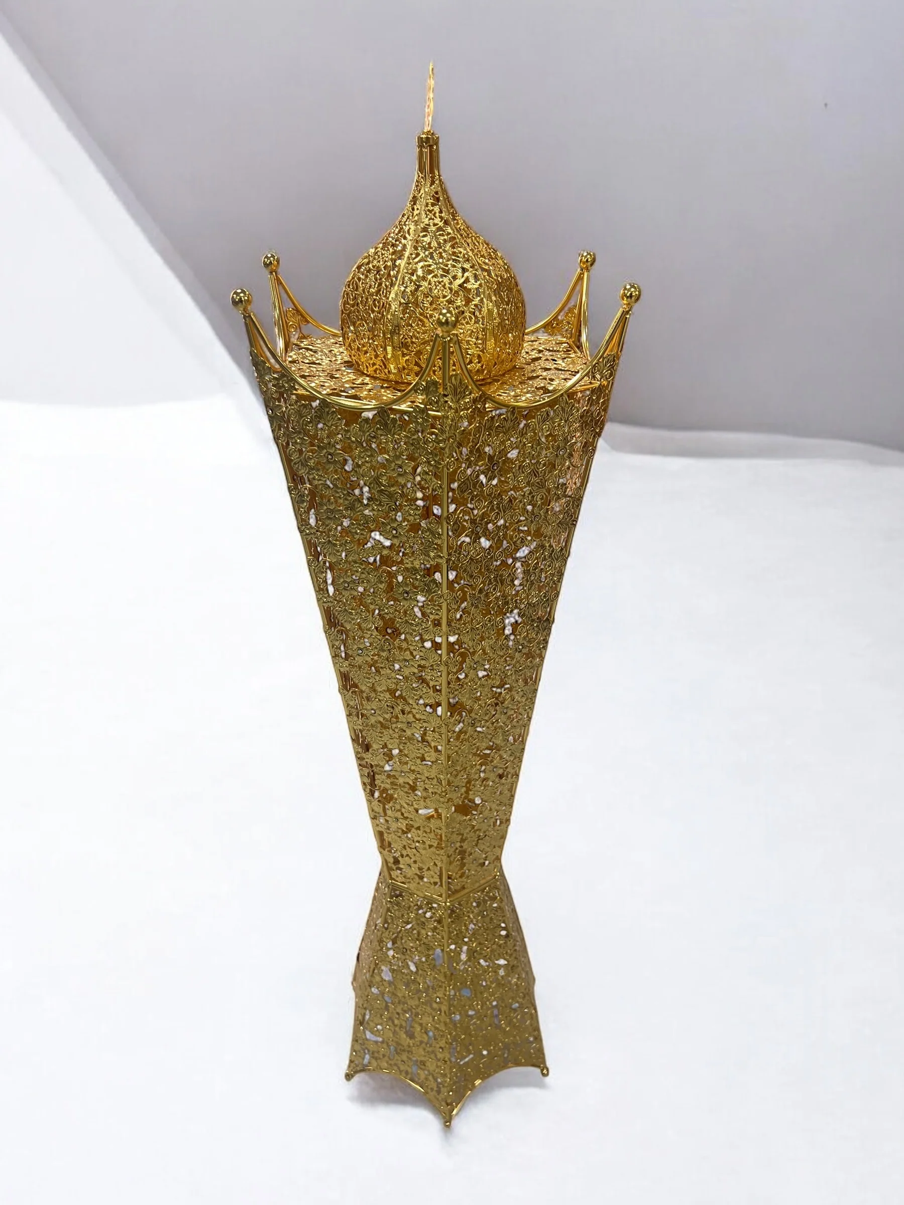 Quemador de Incienso Árabe Dorado 110 cm – Decoración Oriental de Lujo 🕌 - Image 5