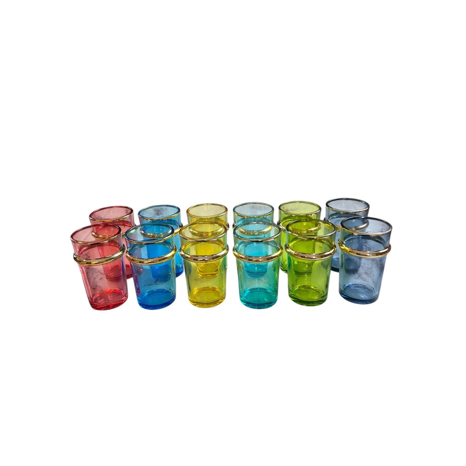 Set de 12 Vasos de Té – Colores variados - Image 3