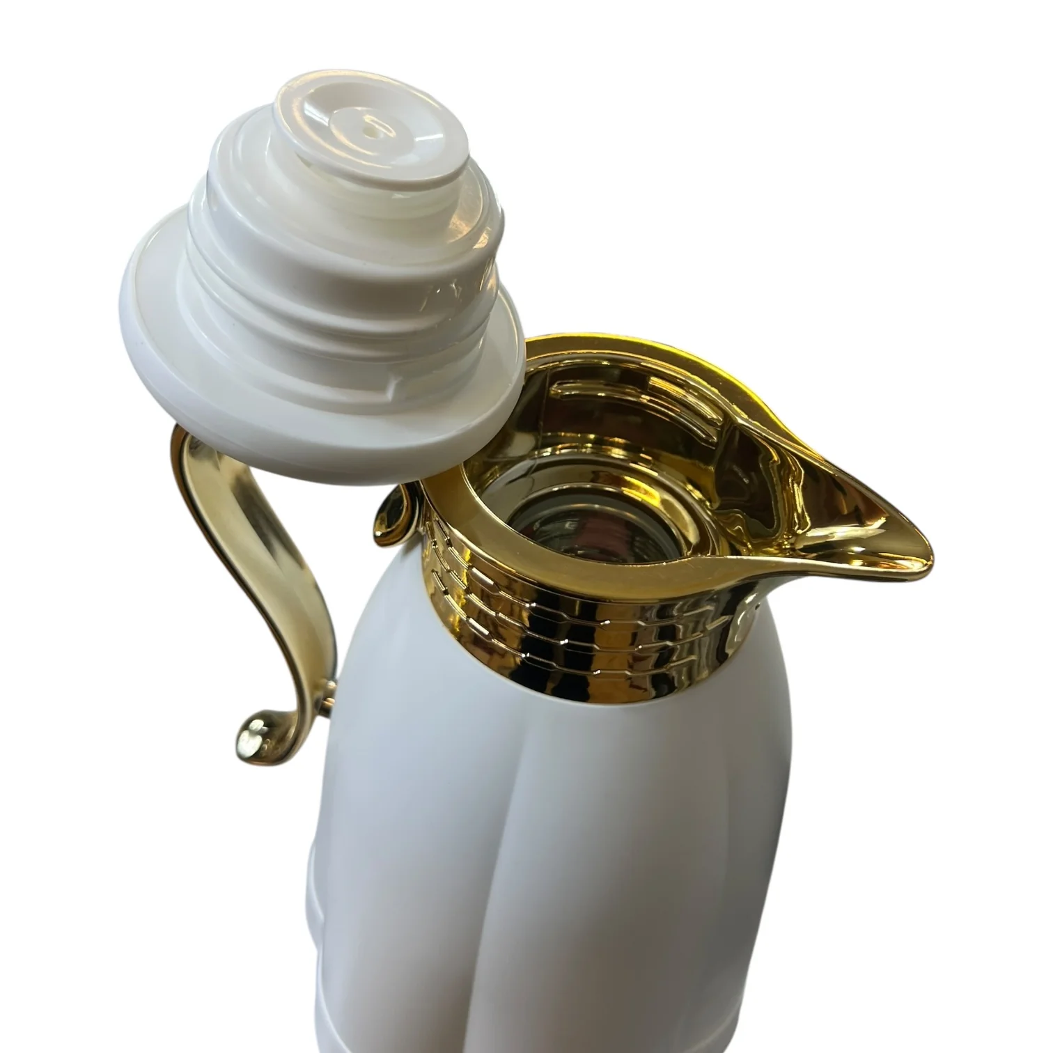 Set de 2 termos isotérmicos con cuerpo de alta calidad (0,6L + 1L)- Color BLANCO - Image 5