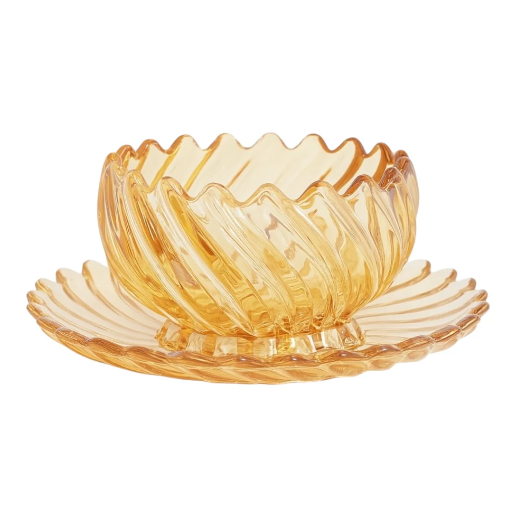 Set de 6 Cuencos de Cristal con Plato – Alta Calidad (12 Piezas)