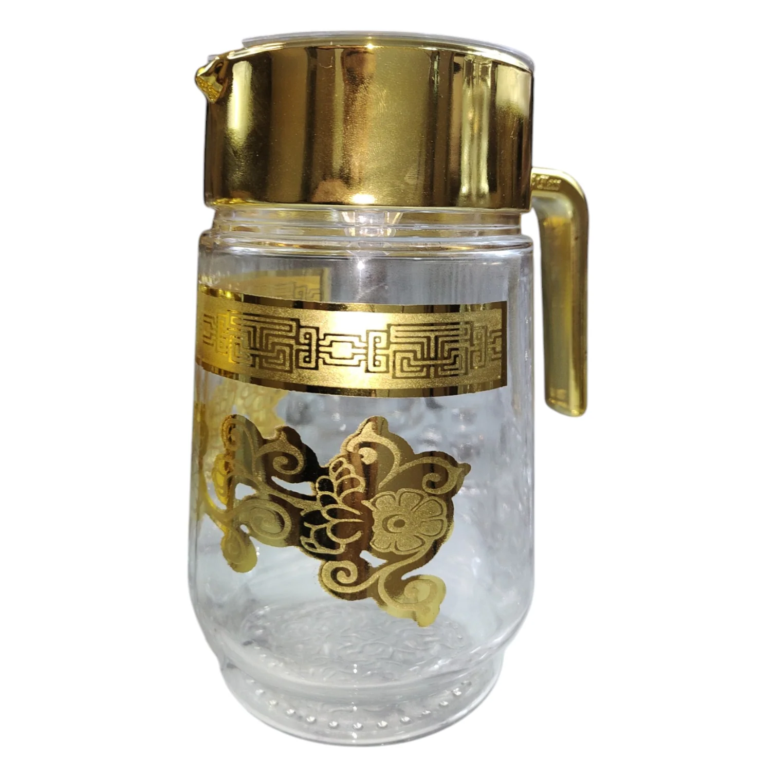 Set de Jarra + 6 Vasos con Detalles Dorados - Image 2