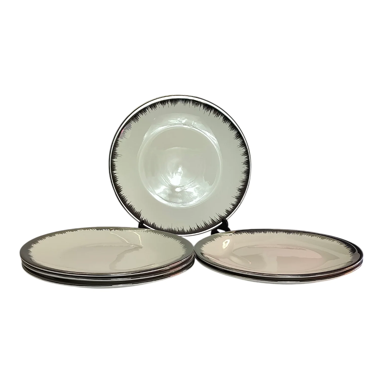 ✨ Set de Vajilla de 24 Piezas con Borde Plateado ✨ - Image 5