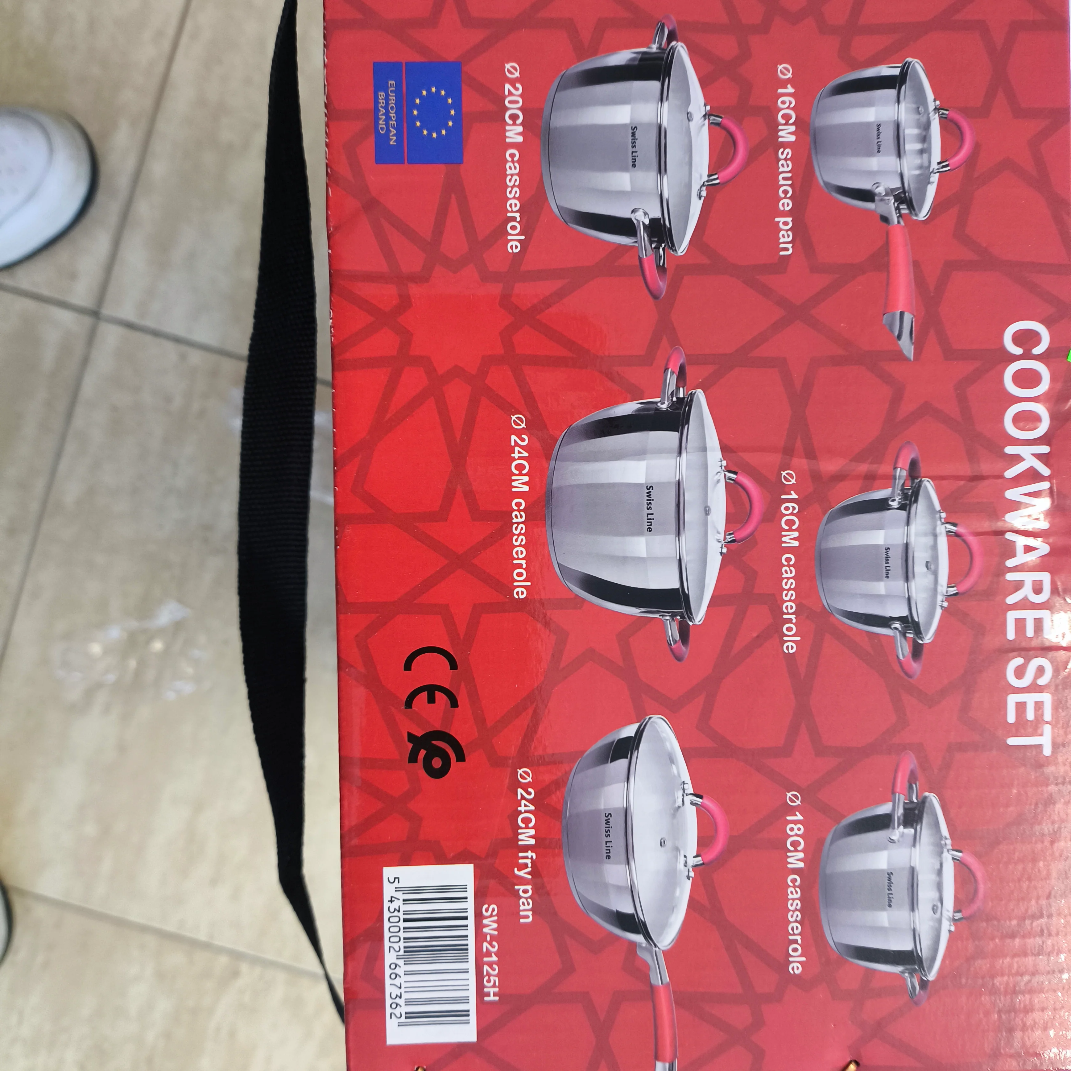 🥘 Batería de Cocina Swiss Line 12 Piezas Acero Inoxidable – Set Completo con Tapas de Vidrio - Image 11