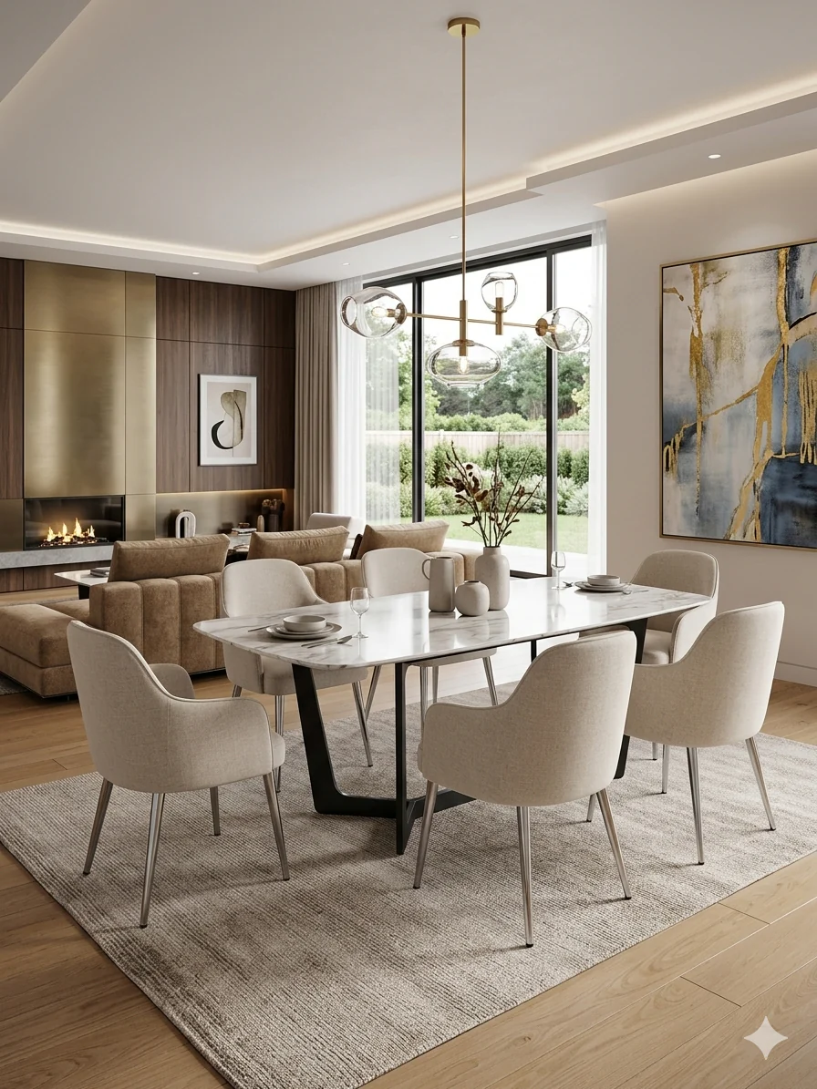 ✨ Silla MODELO NALA tapizada beige con patas cromadas – Diseño moderno, confort y elegancia ✨ - Image 4