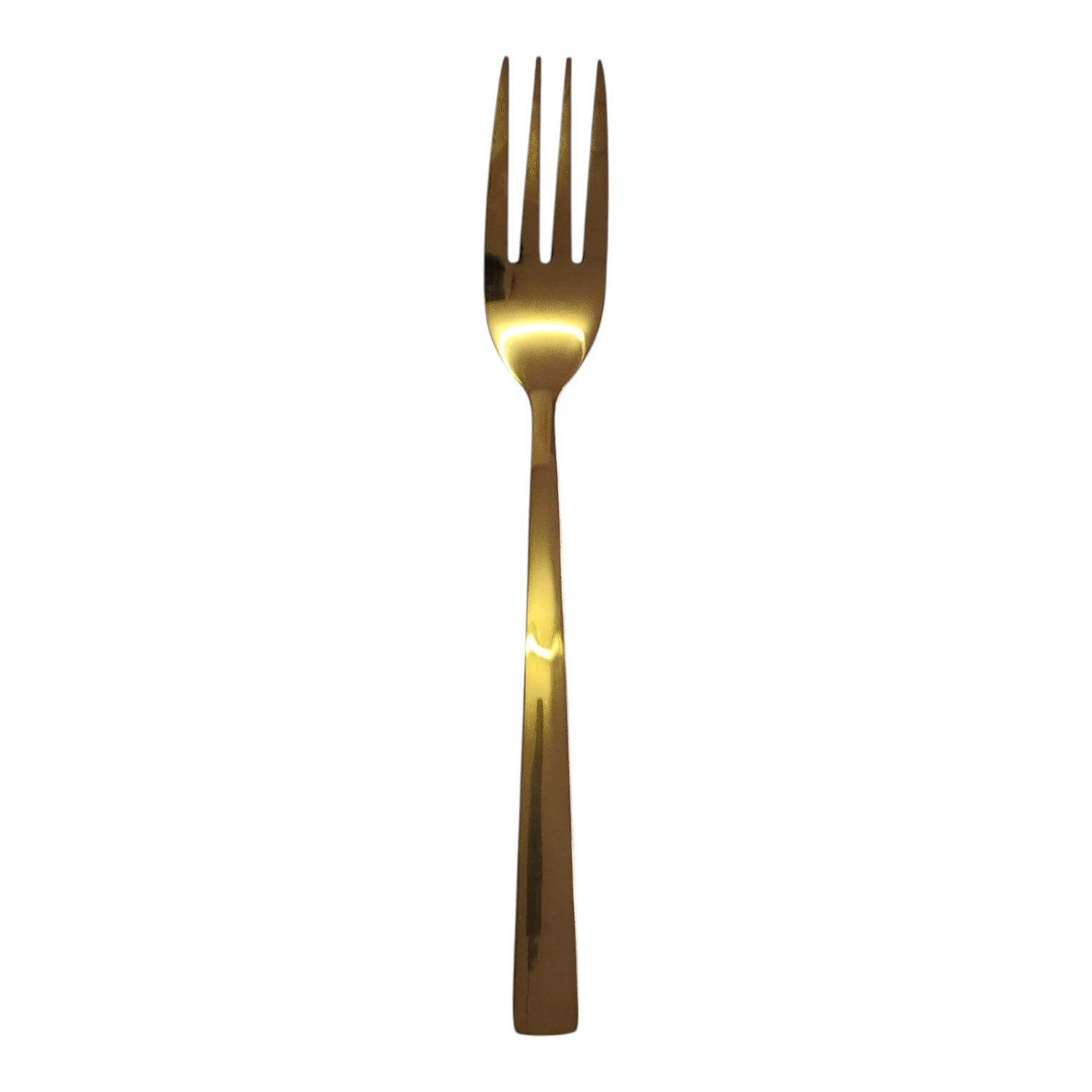Set de 6 Tenedores Dorados – Acero Inoxidable | Diseño Liso Acabado Espejo