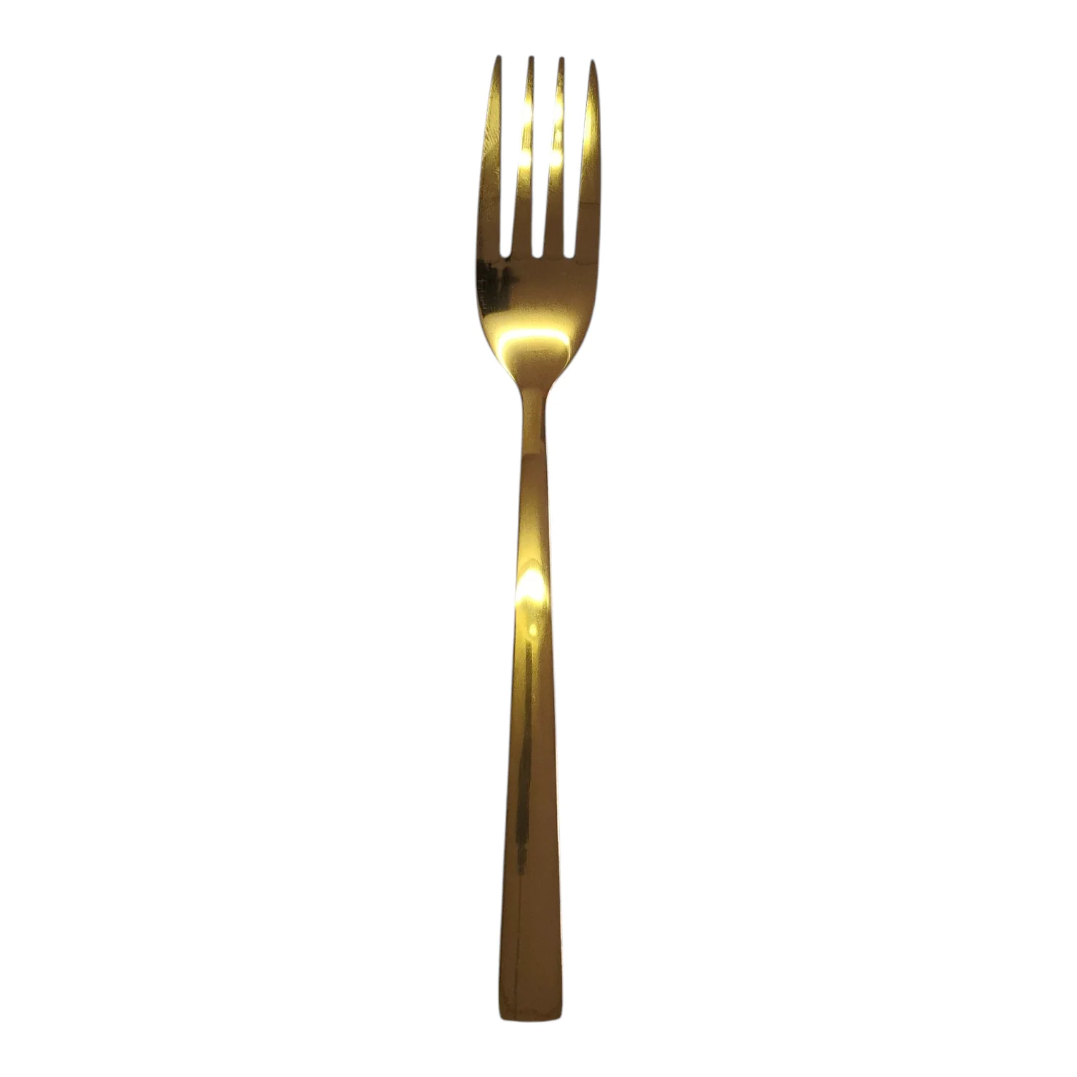 Set de 6 Tenedores Dorados – Acero Inoxidable | Diseño Liso Acabado Espejo - Image 2